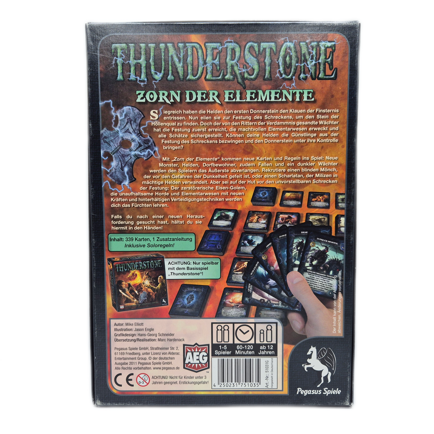 Pegasus Spiele – Thunderstone Zorn der Elemente - Erste Erweiterung