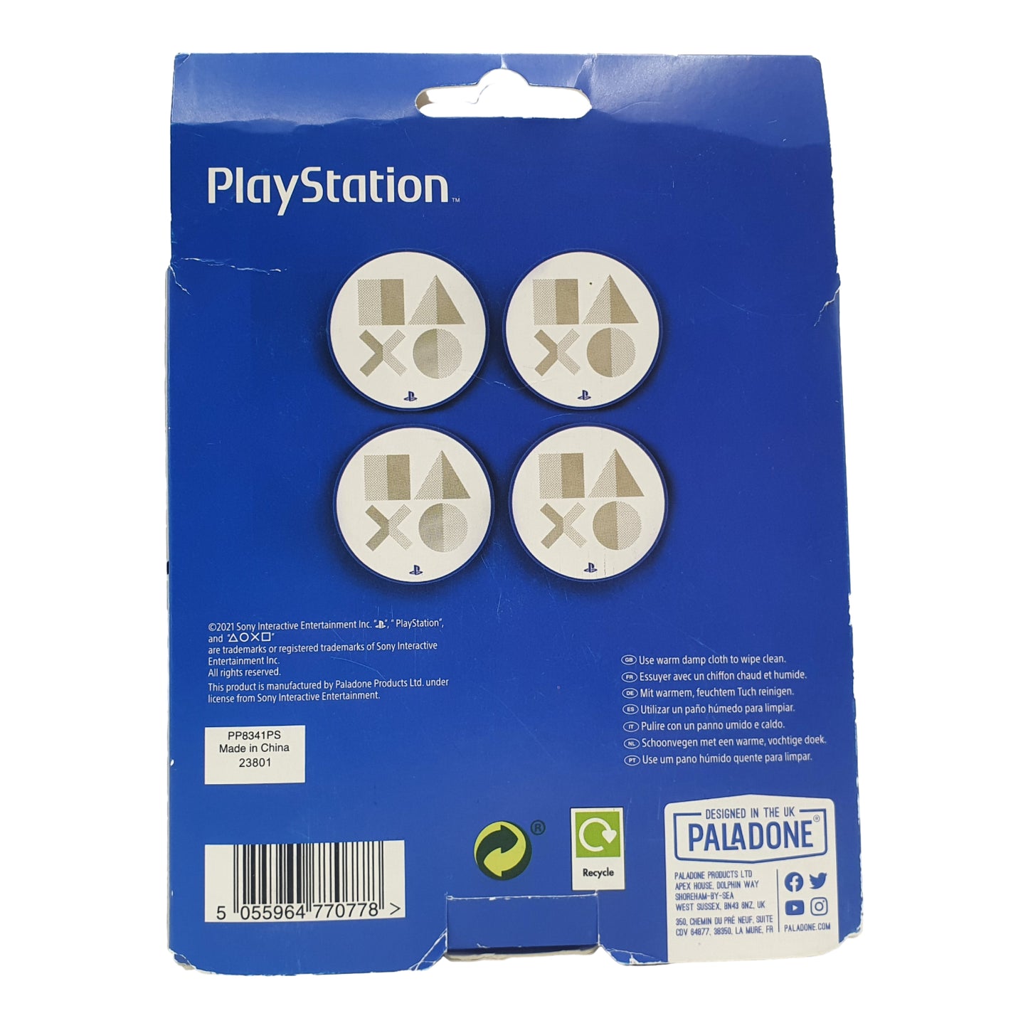 Paladone Playstation - Metal Untersetzer / Coasters - 9x9cm