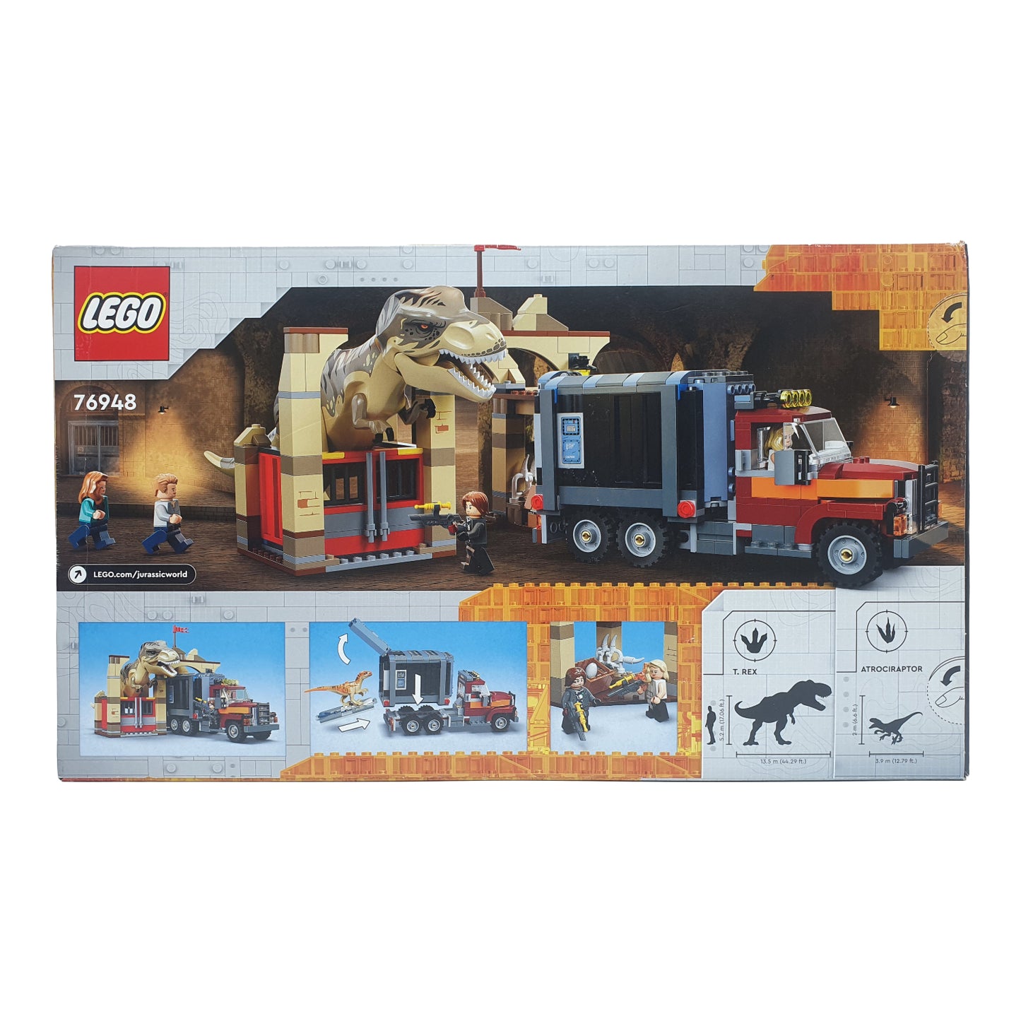 Lego 76948 - T. Rex & Atrociraptor: Dinosaurier-Ausbruch – Jurassic World