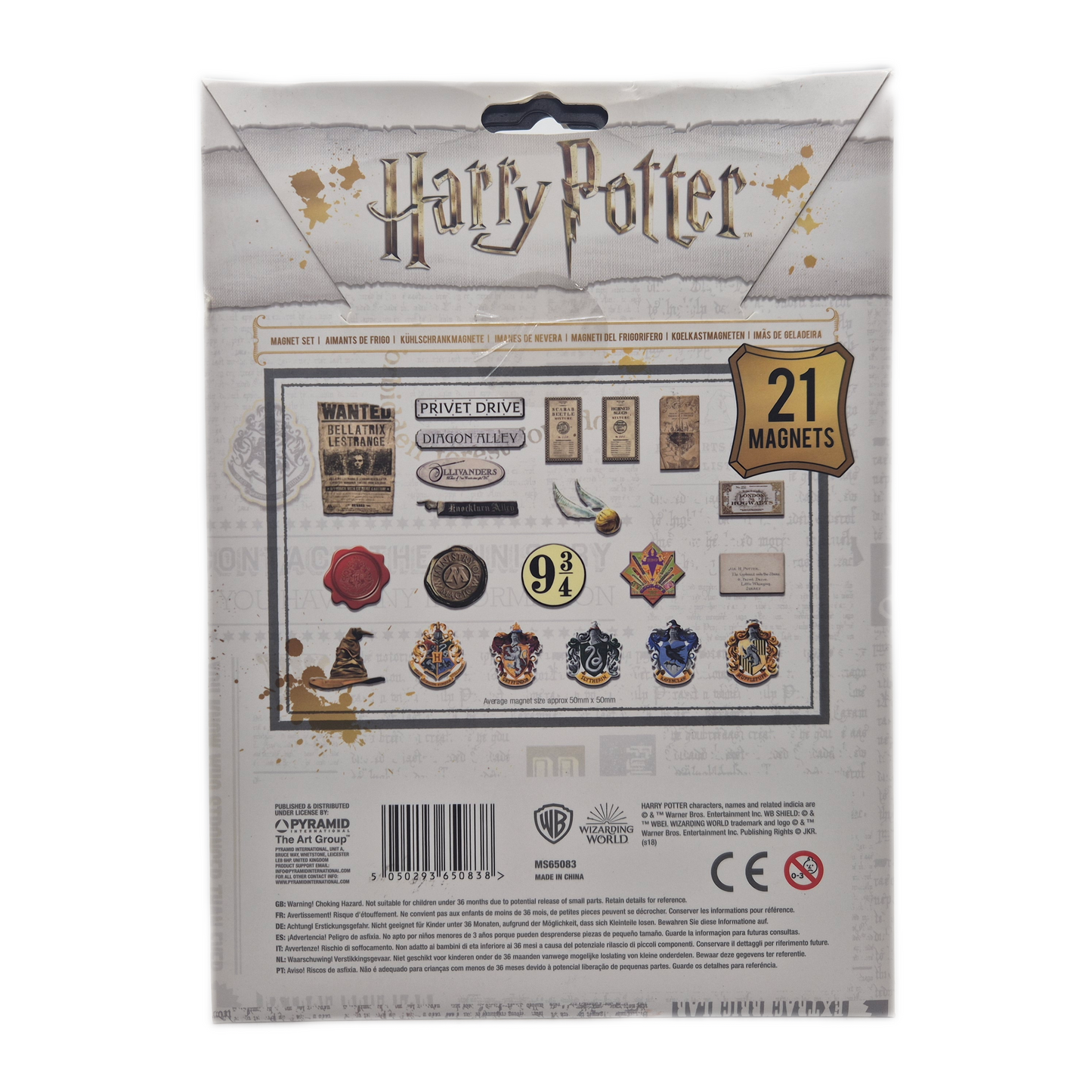 Harry Potter Magnet Set 21 Teile Kühlschrankmagnet