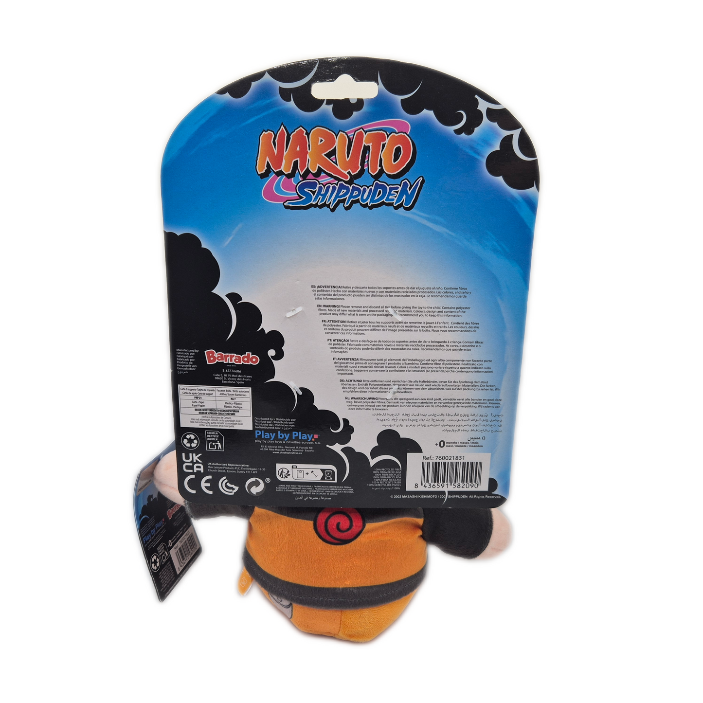 Naruto Shippuden - Naruto Uzumaki Sitzend Plüsch 25 cm