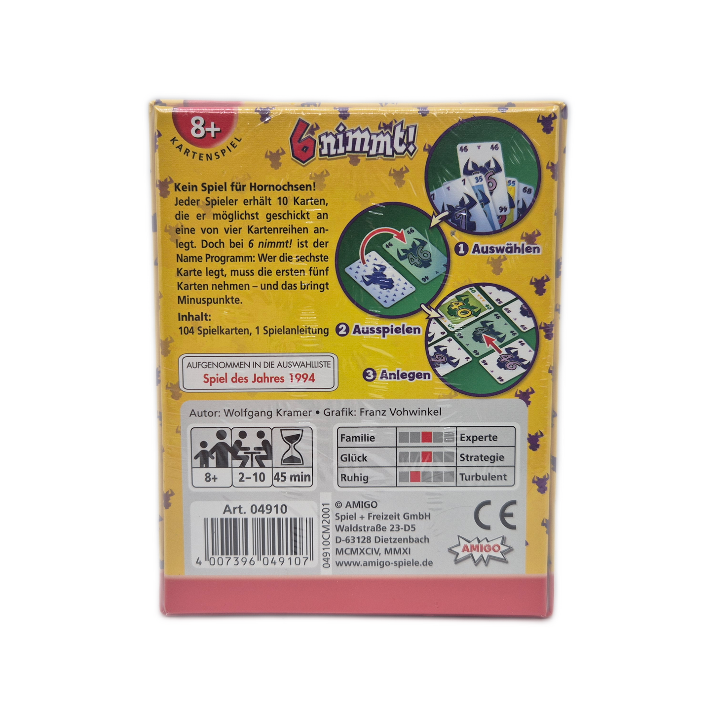 Amigo 6 nimmt! Kein Spiel für Hornochsen