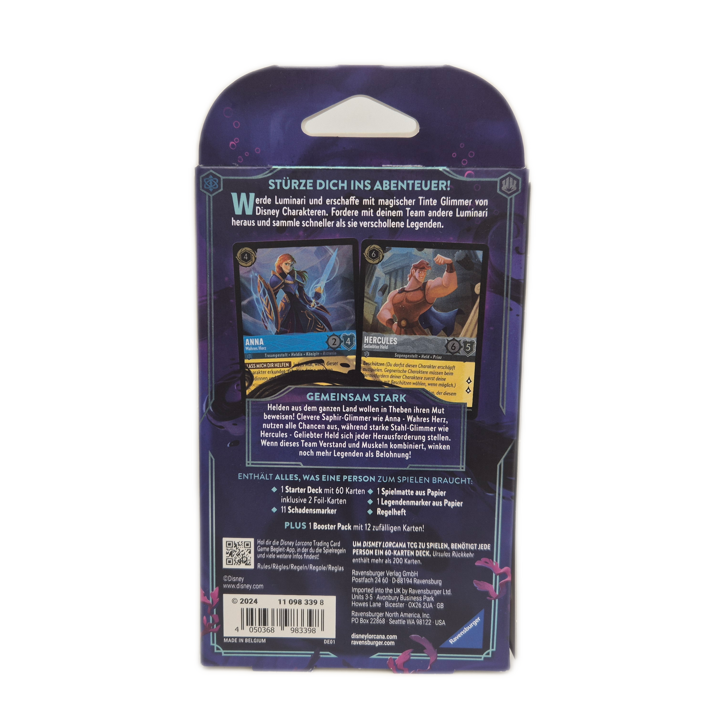 Disney Lorcana - Ursulas Rückkehr - Saphir & Stahl - Starter Deck Deutsch