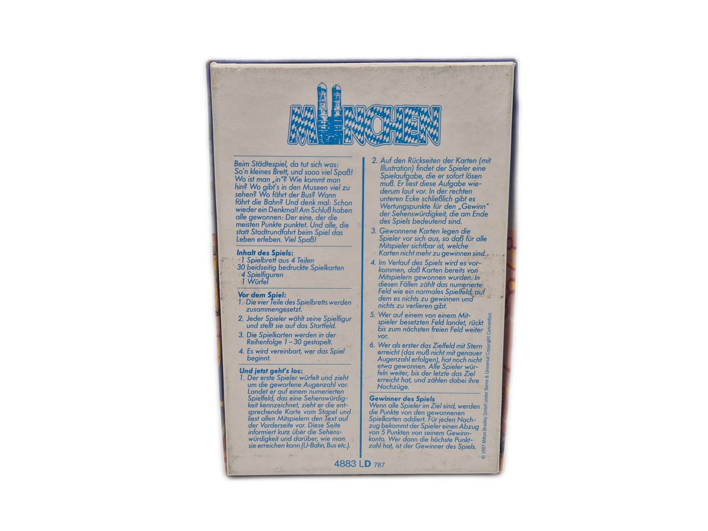 Brettspiel MB Spiele München 1987 Rarität Gesellschaftsspiele