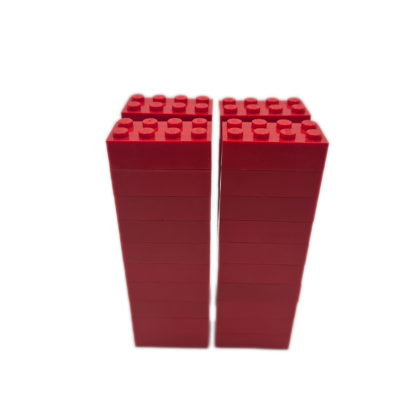 LEGO 40x Grundbausteine 2x4 Standard Steine Basic gebraucht / gewaschen