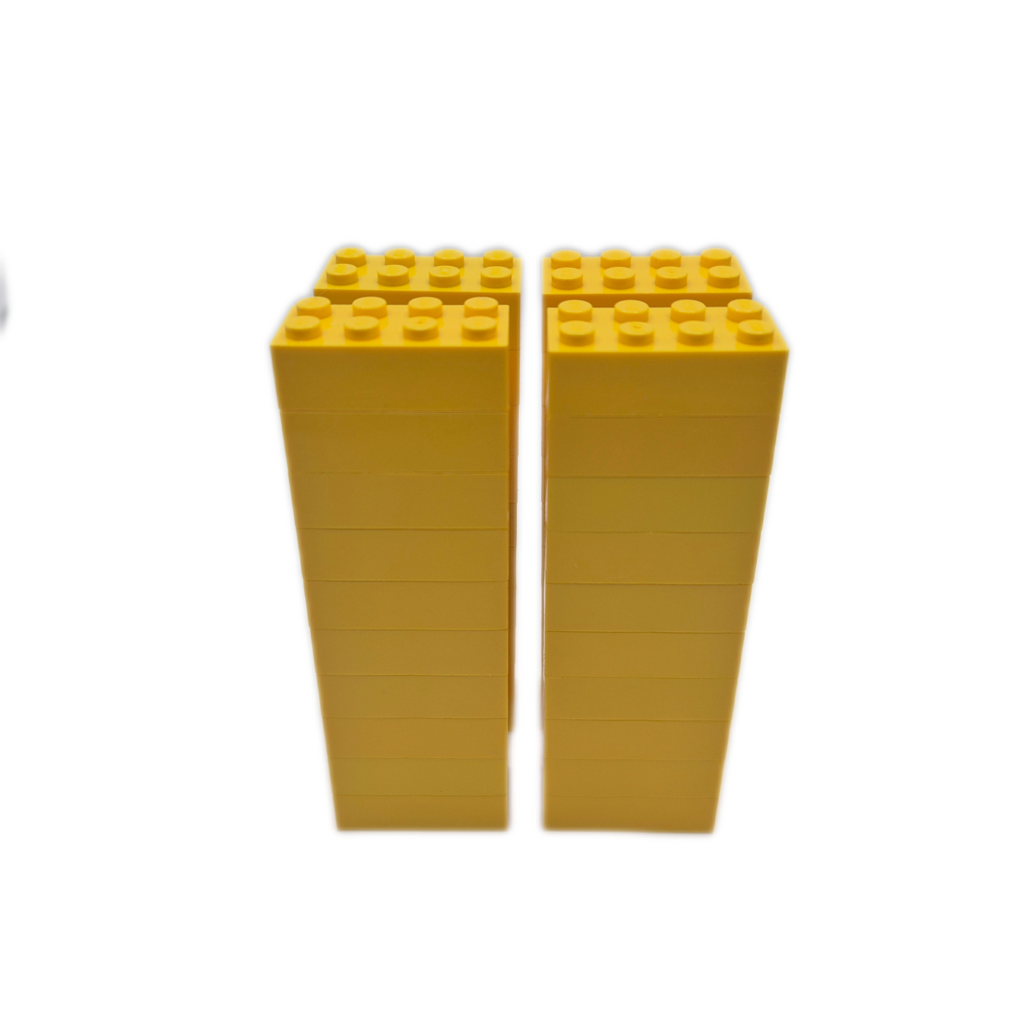 LEGO 40x Grundbausteine 2x4 Standard Steine Basic gebraucht / gewaschen