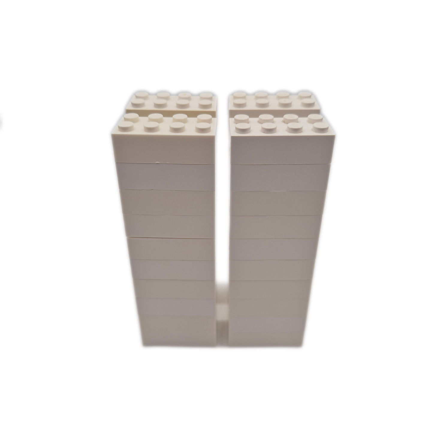 LEGO 40x Grundbausteine 2x4 Standard Steine Basic gebraucht / gewaschen