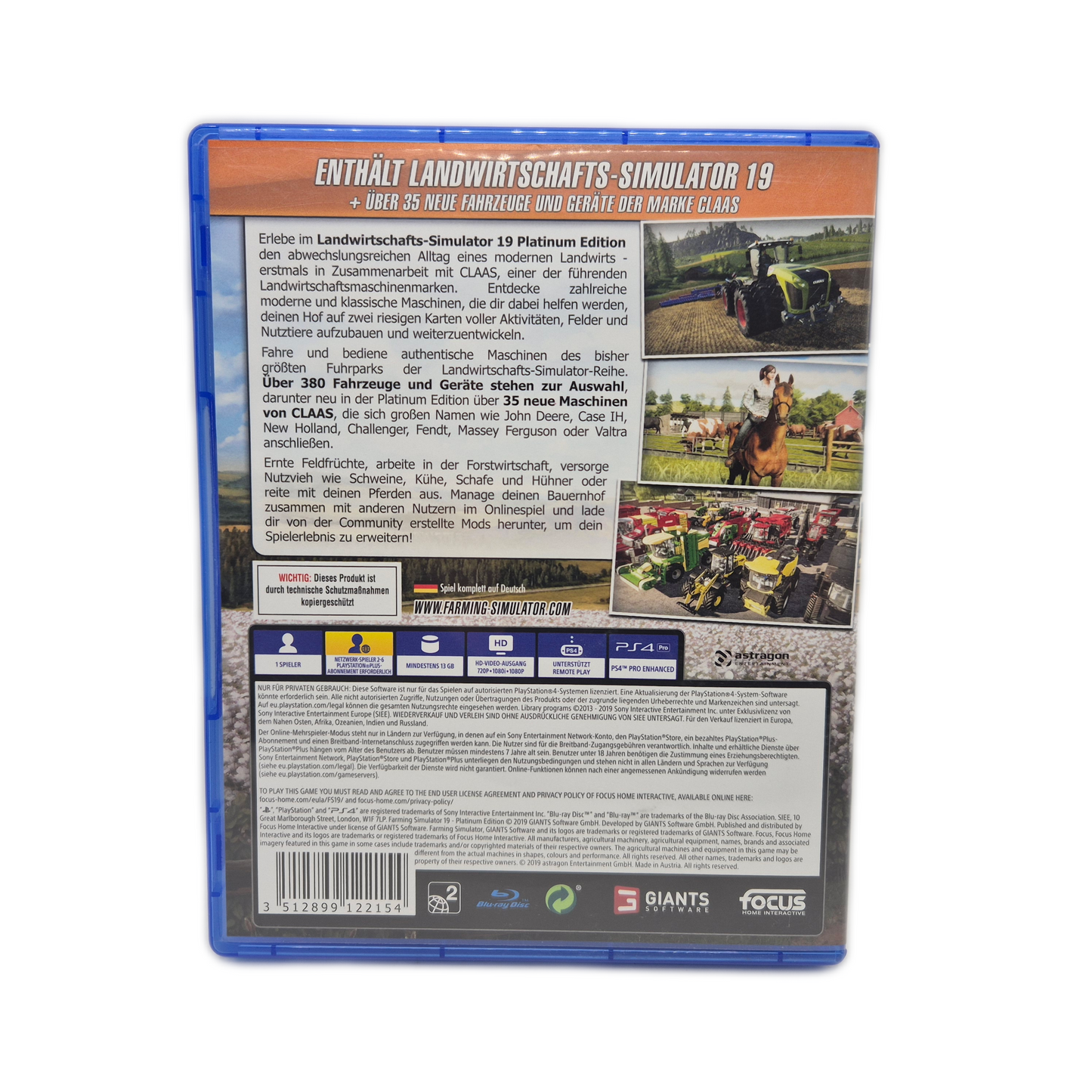 Landwirtschafts Simulator 19 Platinum Edition – PlayStation 4 Spiel