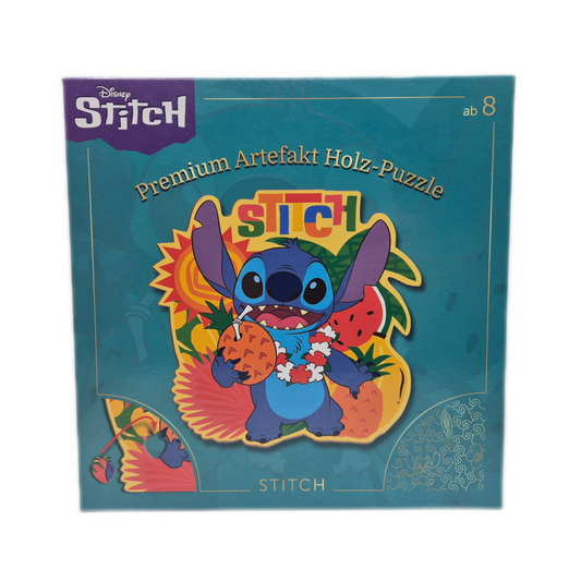 Premium Artefakt Holz - Puzzle "Stitch" - 185 Teile