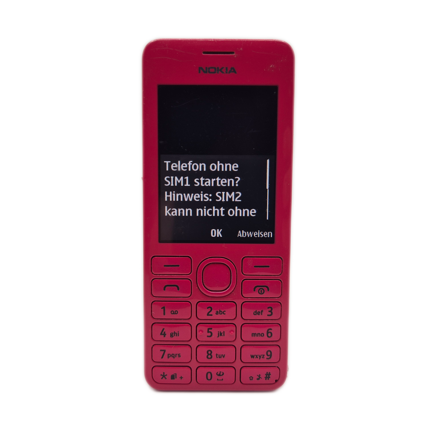 Nokia 206 Typ RM-872 Dual Sim - ohne Ladekabel