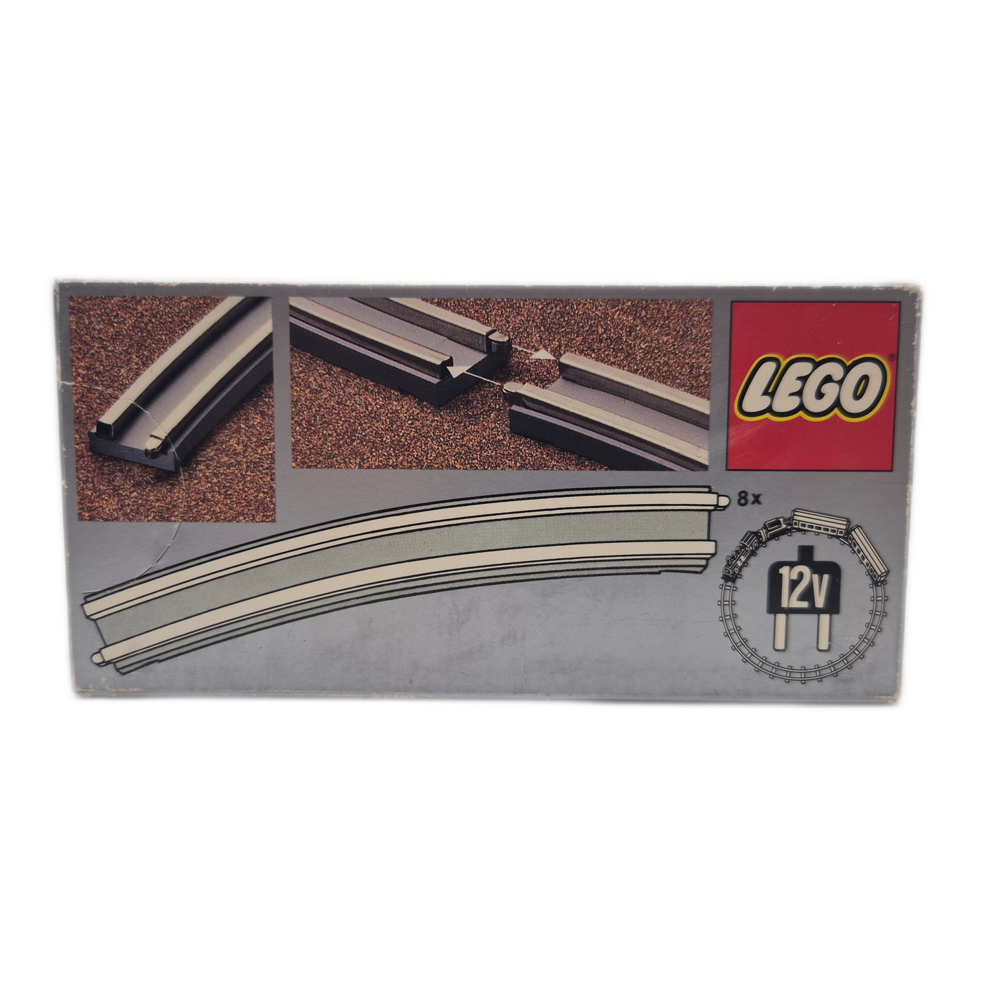Lego 7855 gebogene elektrische Schienen - Neu