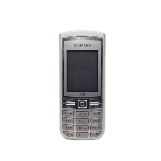 Siemens C75 silber Handy - ungetestet ohne Akku