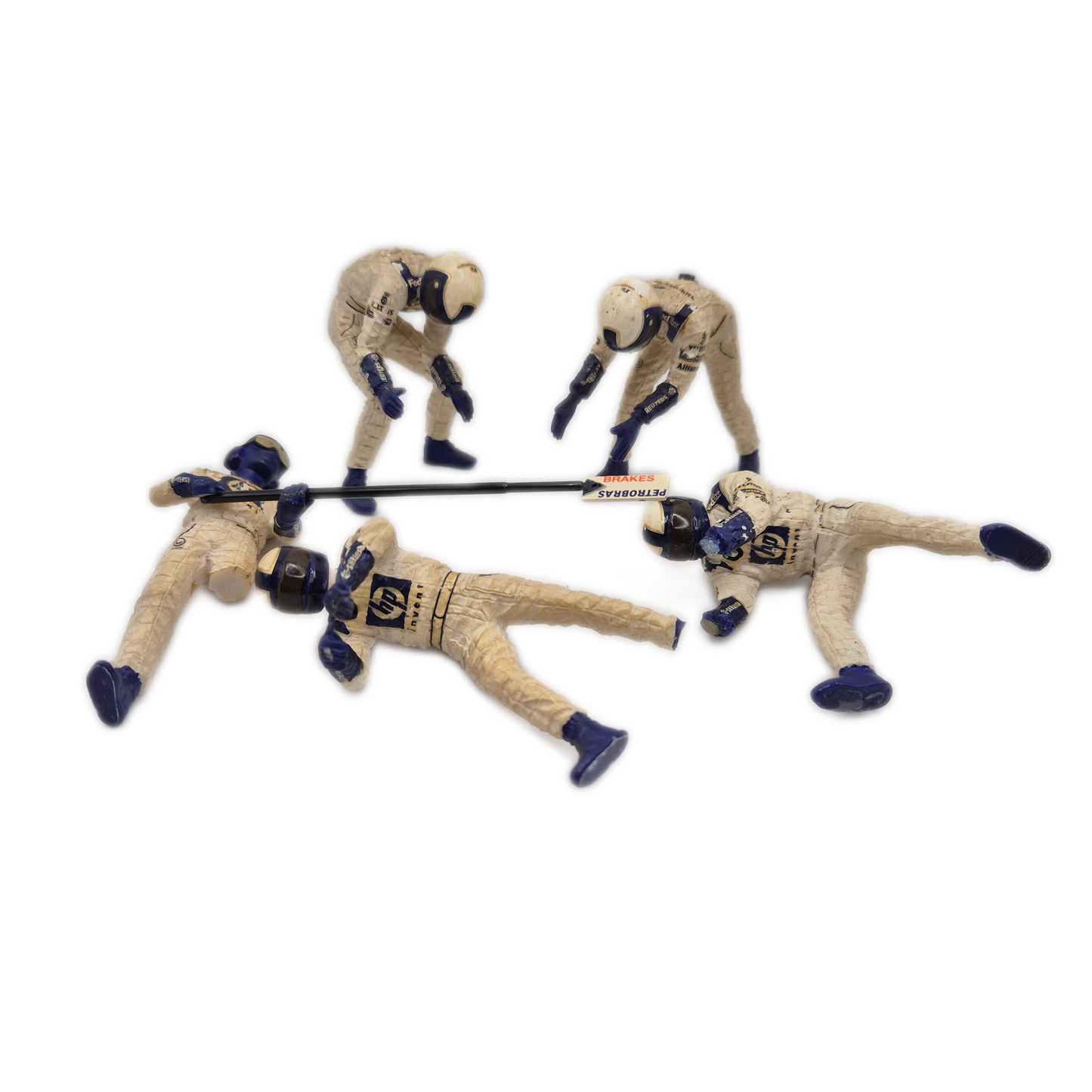 Diorama Werkstatt Hebebühne + 4x Formel 1 BMW Minichamps - Ersatzteile