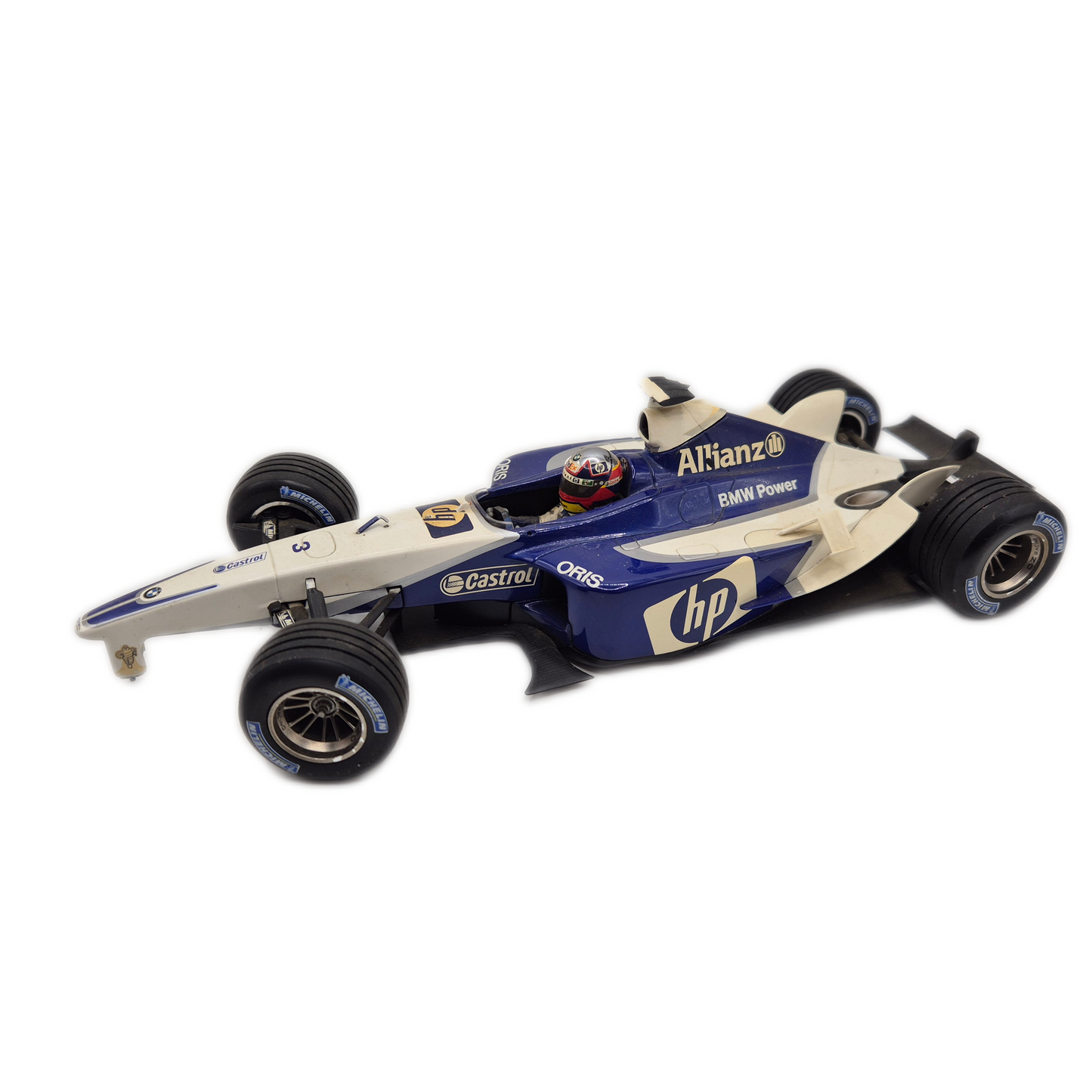 Diorama Werkstatt Hebebühne + 4x Formel 1 BMW Minichamps - Ersatzteile