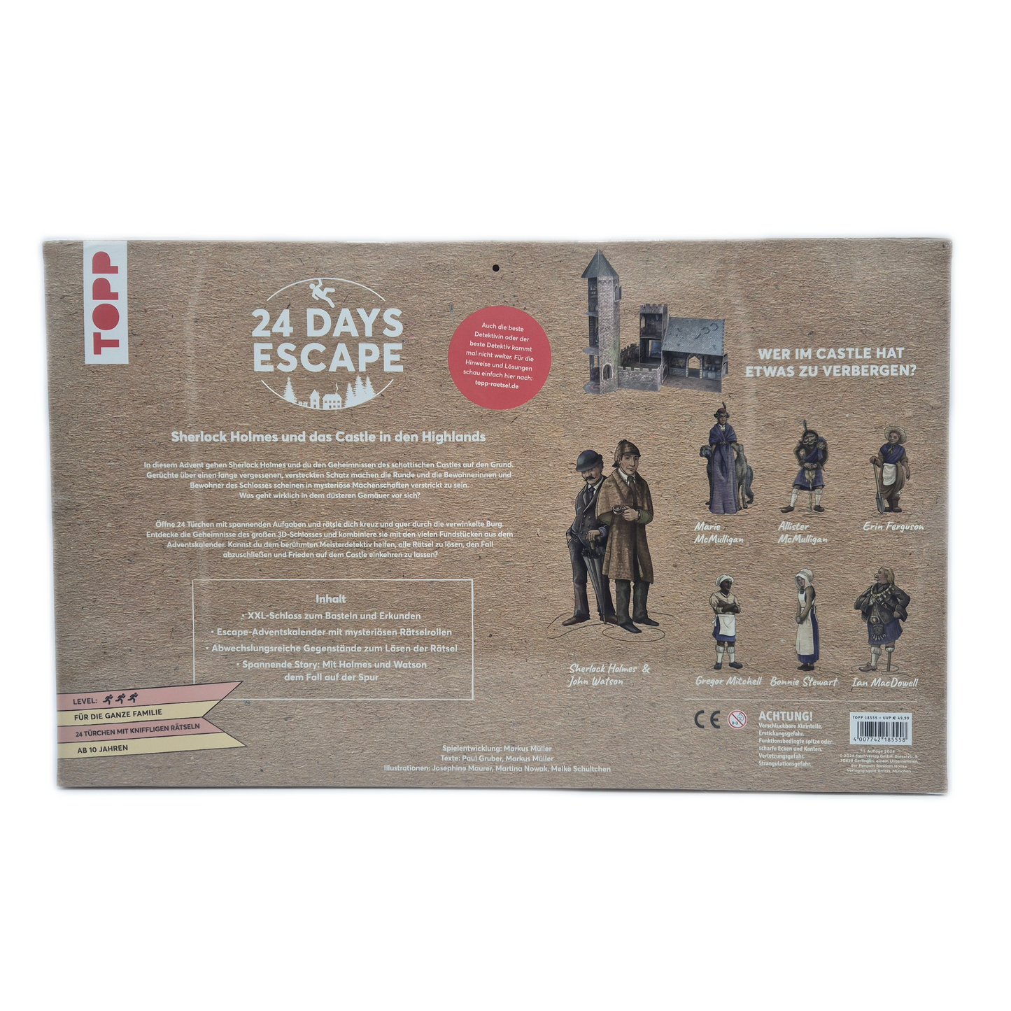 3D Adventskalender Sherlock Holmes und das Castle in den Highlands