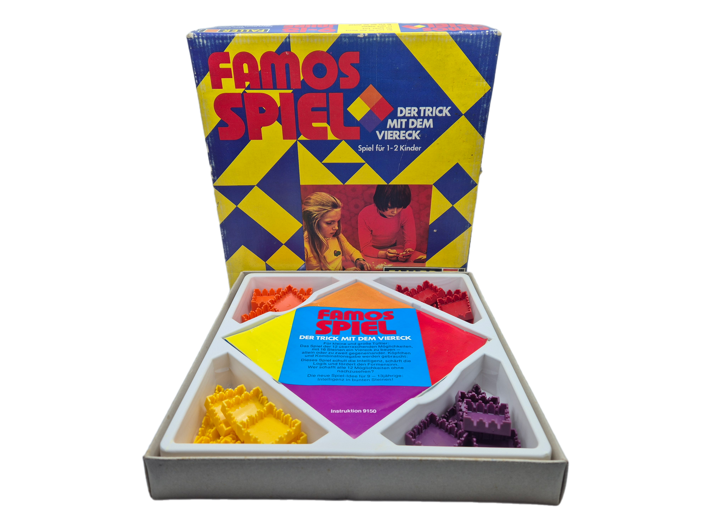 Famos Spiel Der Trick mit dem Viereck - Faller - vollständig
