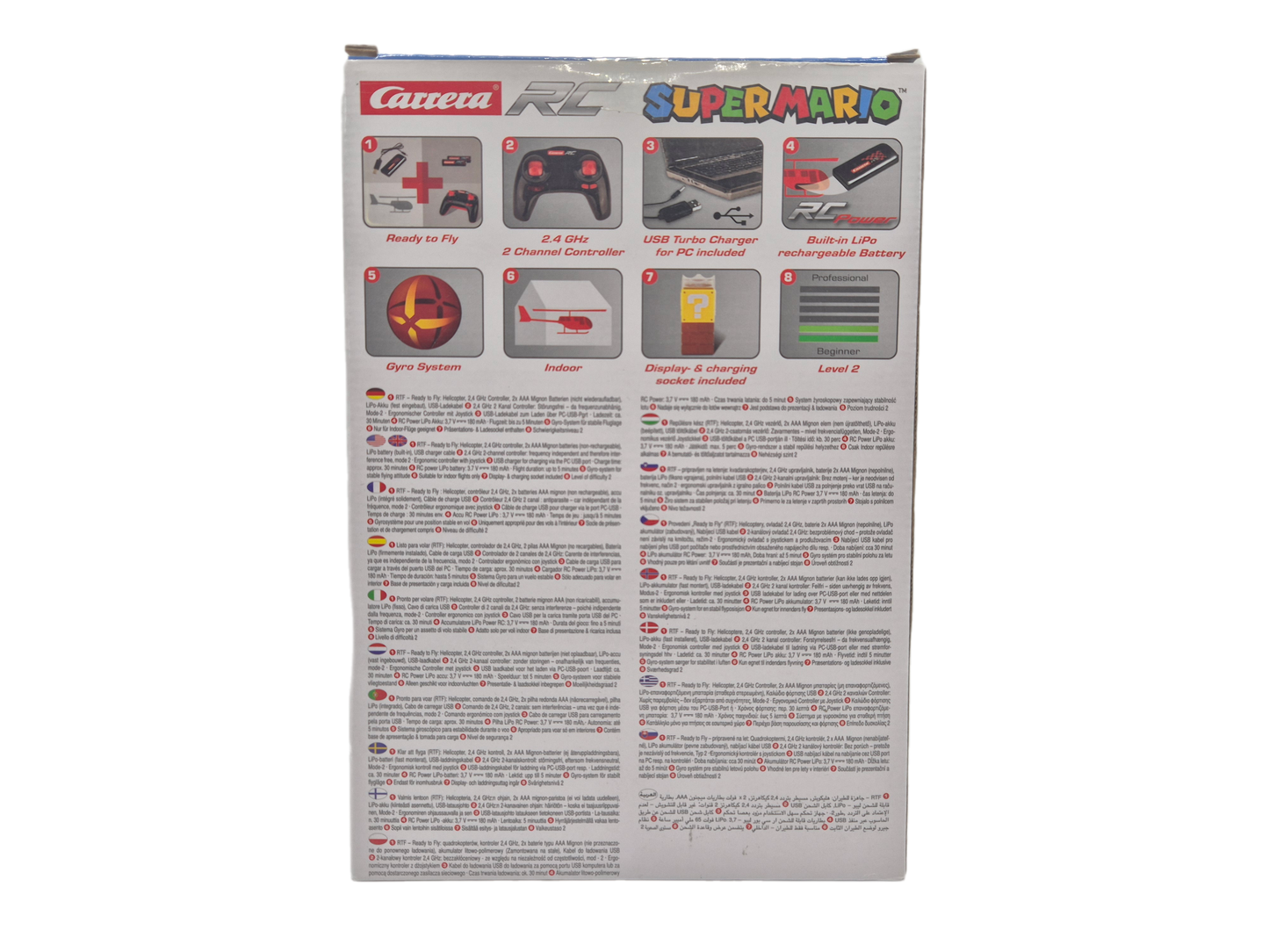 Carrera RC SUPER MARIO Fliegender Hubschrauber Nintendo-Lizenz 10,4 cm