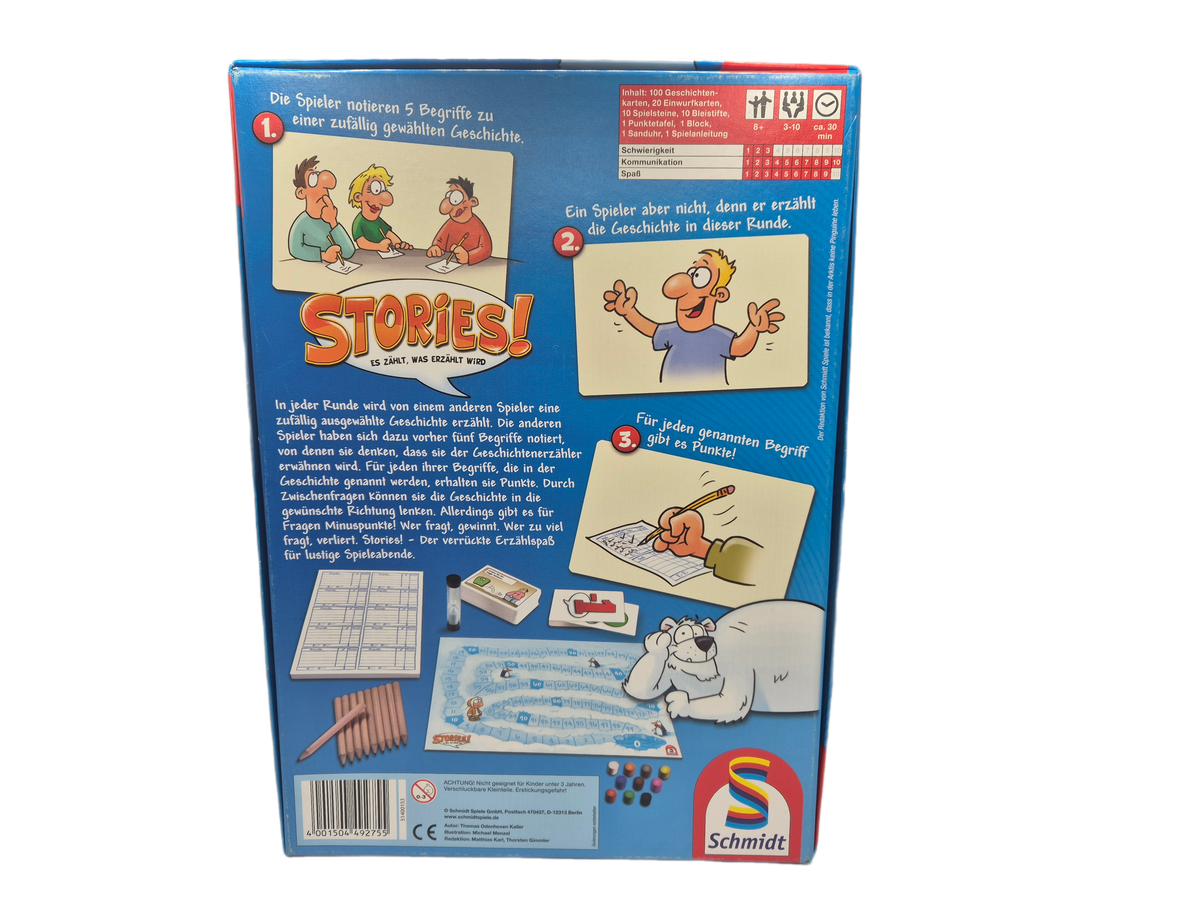 Stories Es zählt, was erzählt wird - Schmidt - vollständig