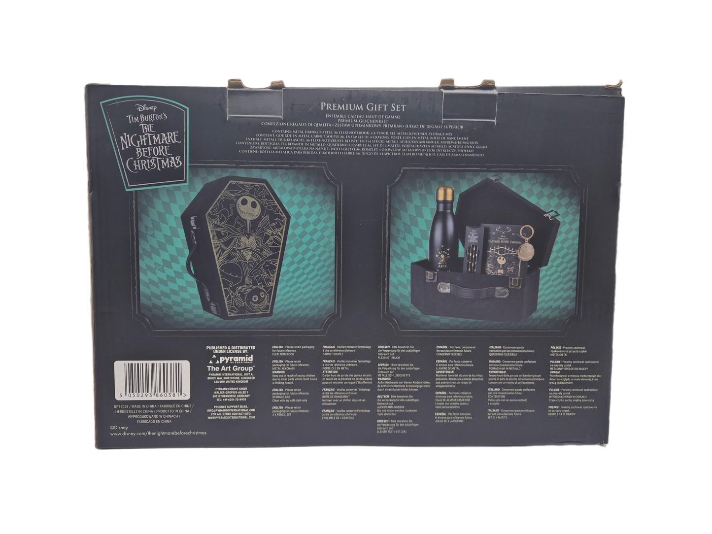 Nightmare Before Christmas Premium Geschenk-Set - Fanbox mit Trinkflasche