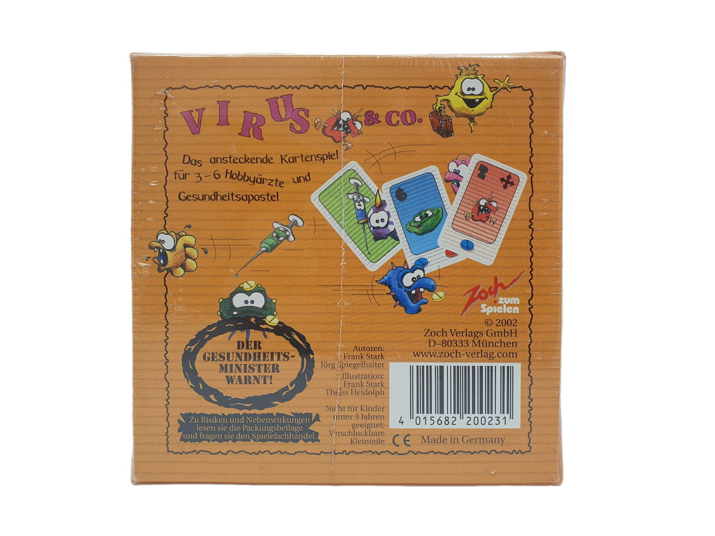 VIRUS & Co Kartenspiel 2003 – Die kleinen Gemeinen ZOCH Neu & OVP