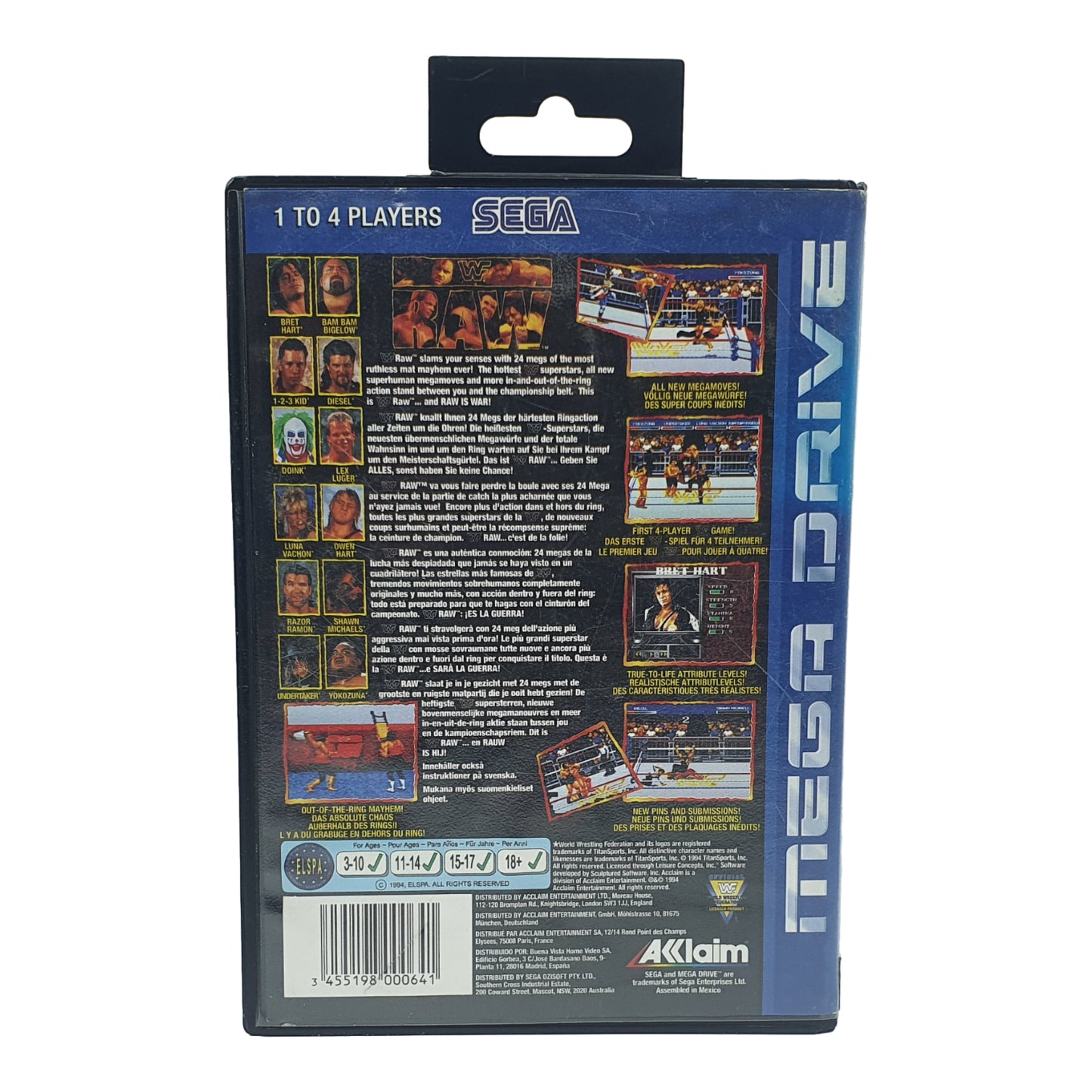WWF Raw – Sega Mega Drive Spiel