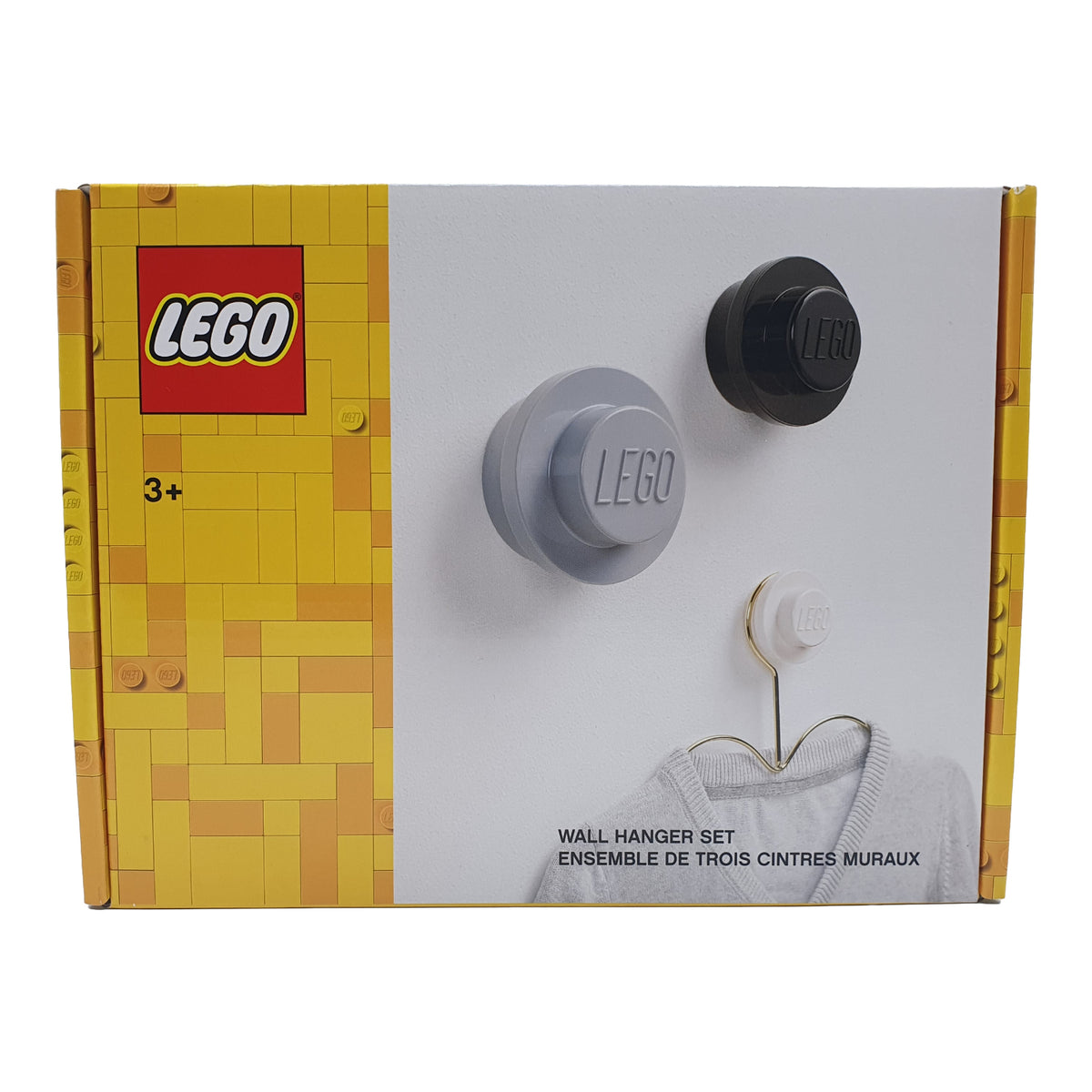 Lego 40161733 - Wandaufhänger - DESIGN (weiß, schwarz und grau) – Gear