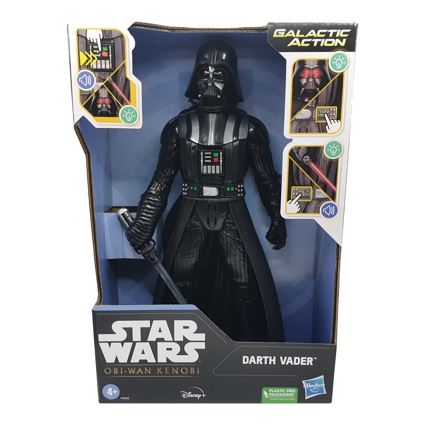 Star Wars Obi-Wan Kenobi Galactic Action Darth Vader Figur 30cm Geräusche Sätze