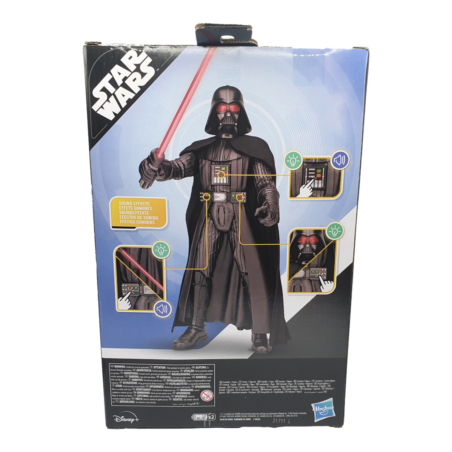 Star Wars Obi-Wan Kenobi Galactic Action Darth Vader Figur 30cm Geräusche Sätze