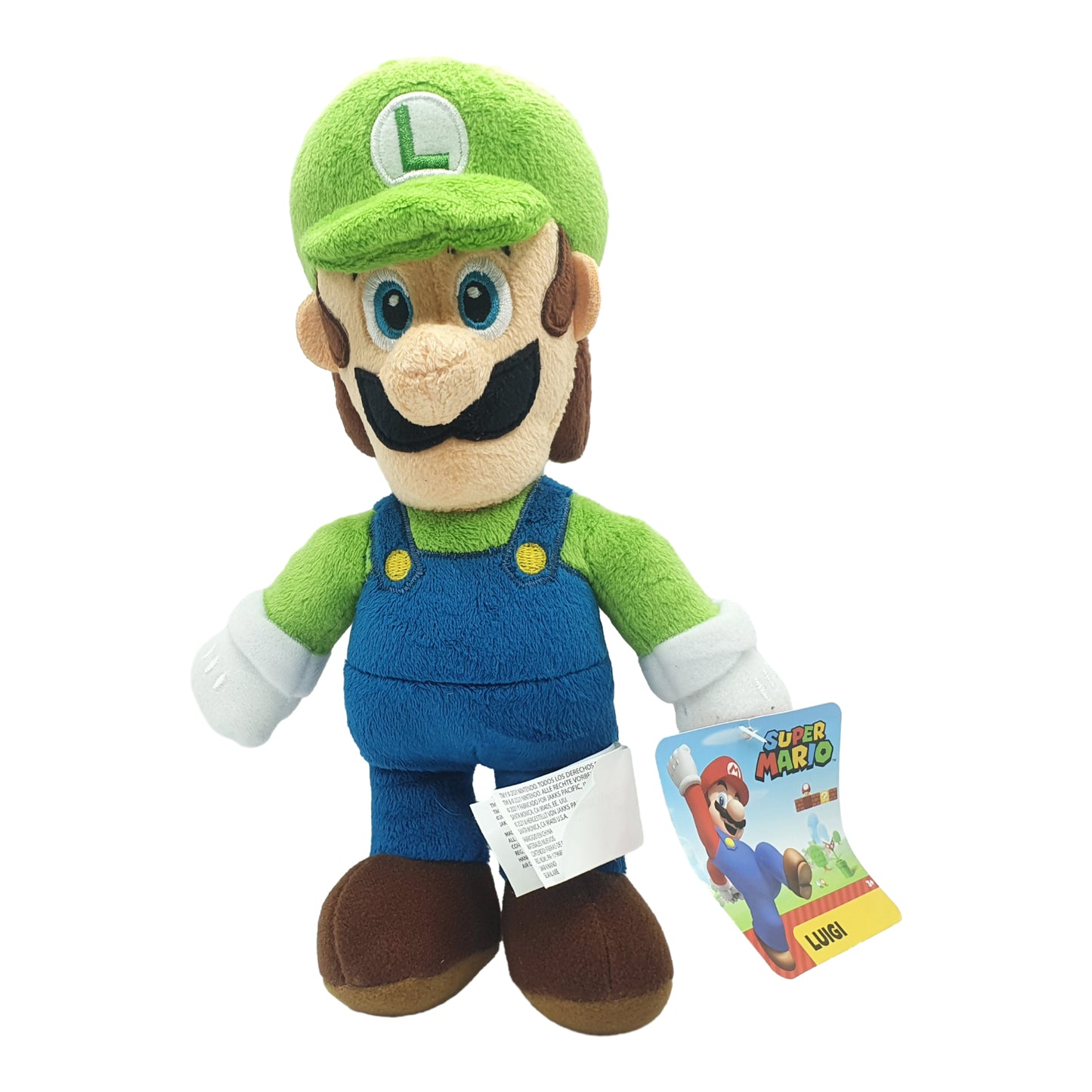 Nintendo Super Mario Luigi Plüsch ca 24 cm - Jakks
