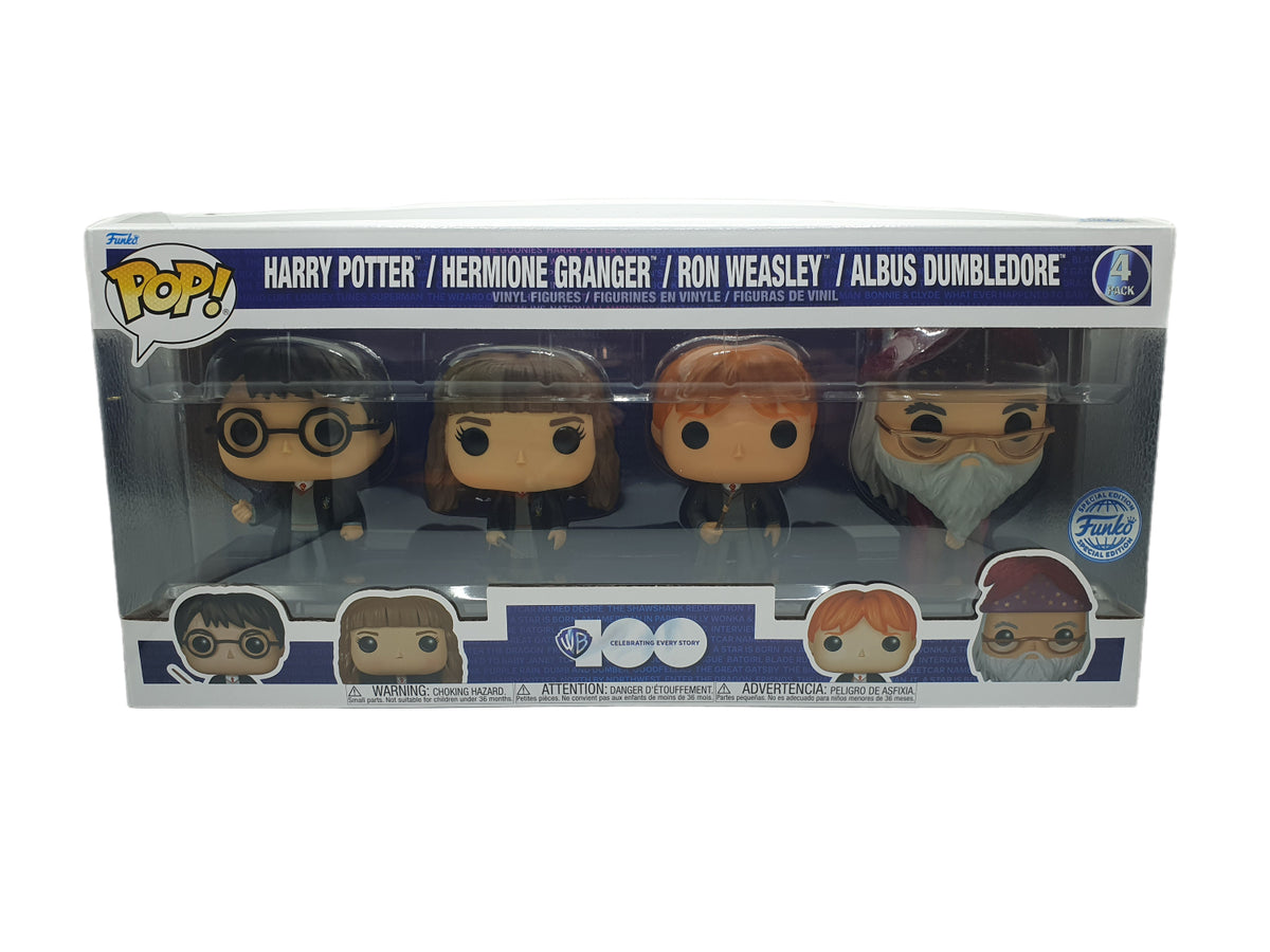 Funko Pop - Harry Potter, Hermine, Ron, Dumbledore 4 Pack Set - NEU OVP