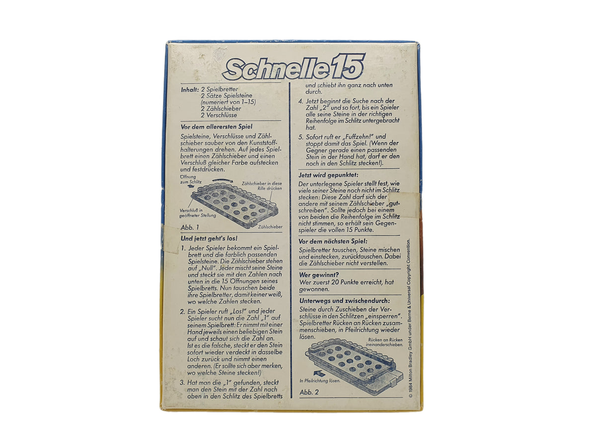Schnelle 15 Reise Spiel 1984 von MB Spiele Gesellschaftsspiel vollständig