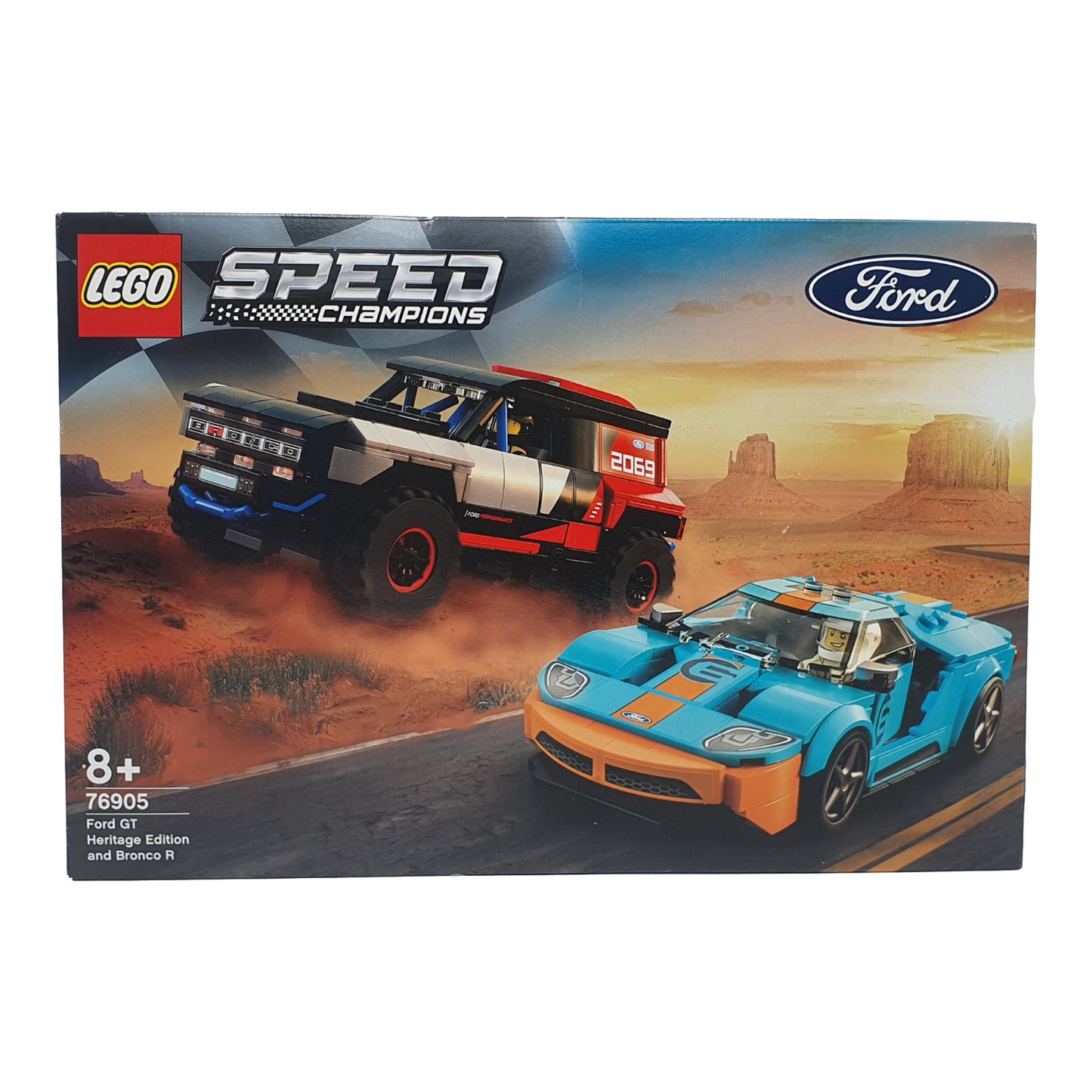 Lego 76905 - Ford GT Heritage Edition und Bronco R – Speed Champion