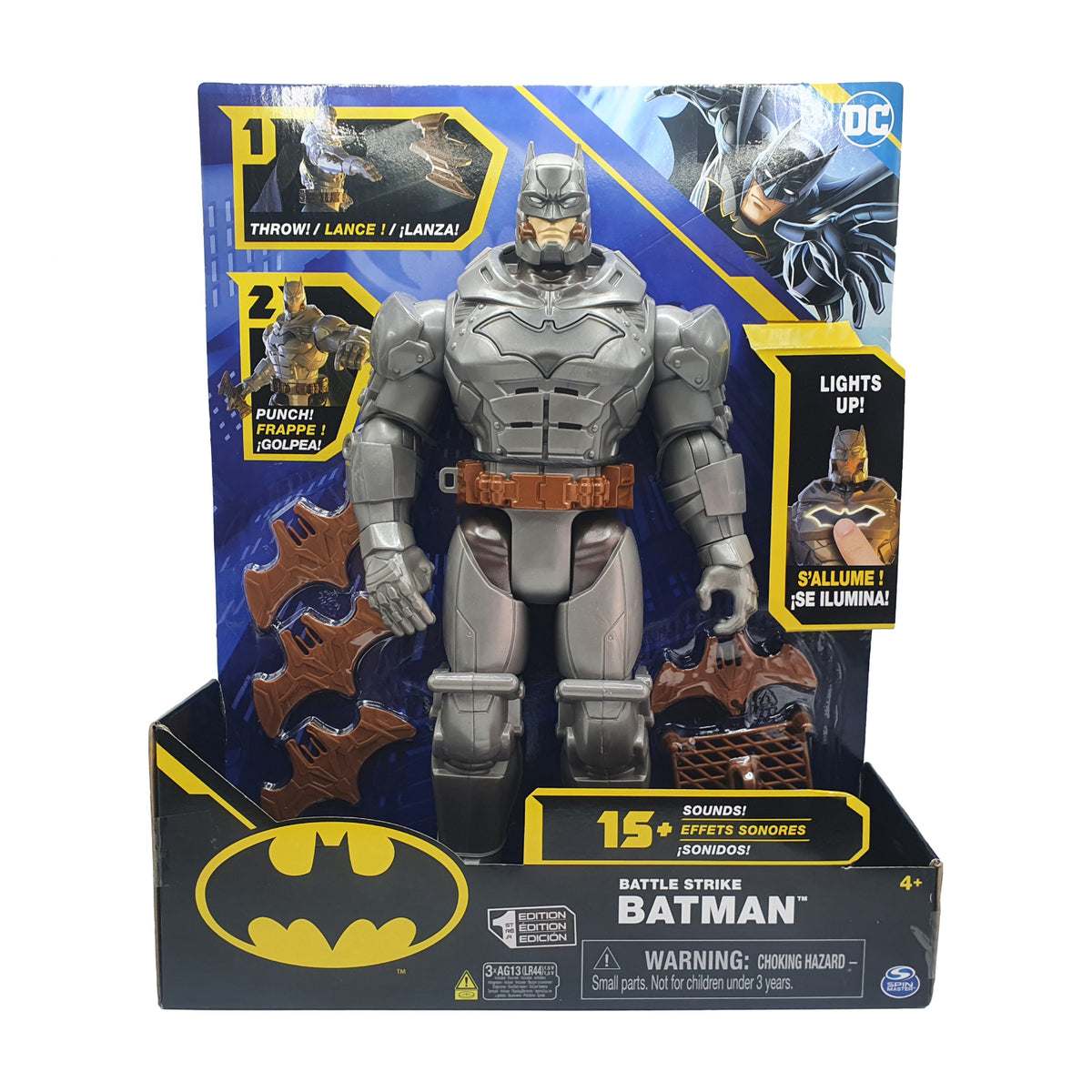 Batman 30 cm Deluxe-Actionfigur mit Schlag- und Wurffunktion - Spin Master