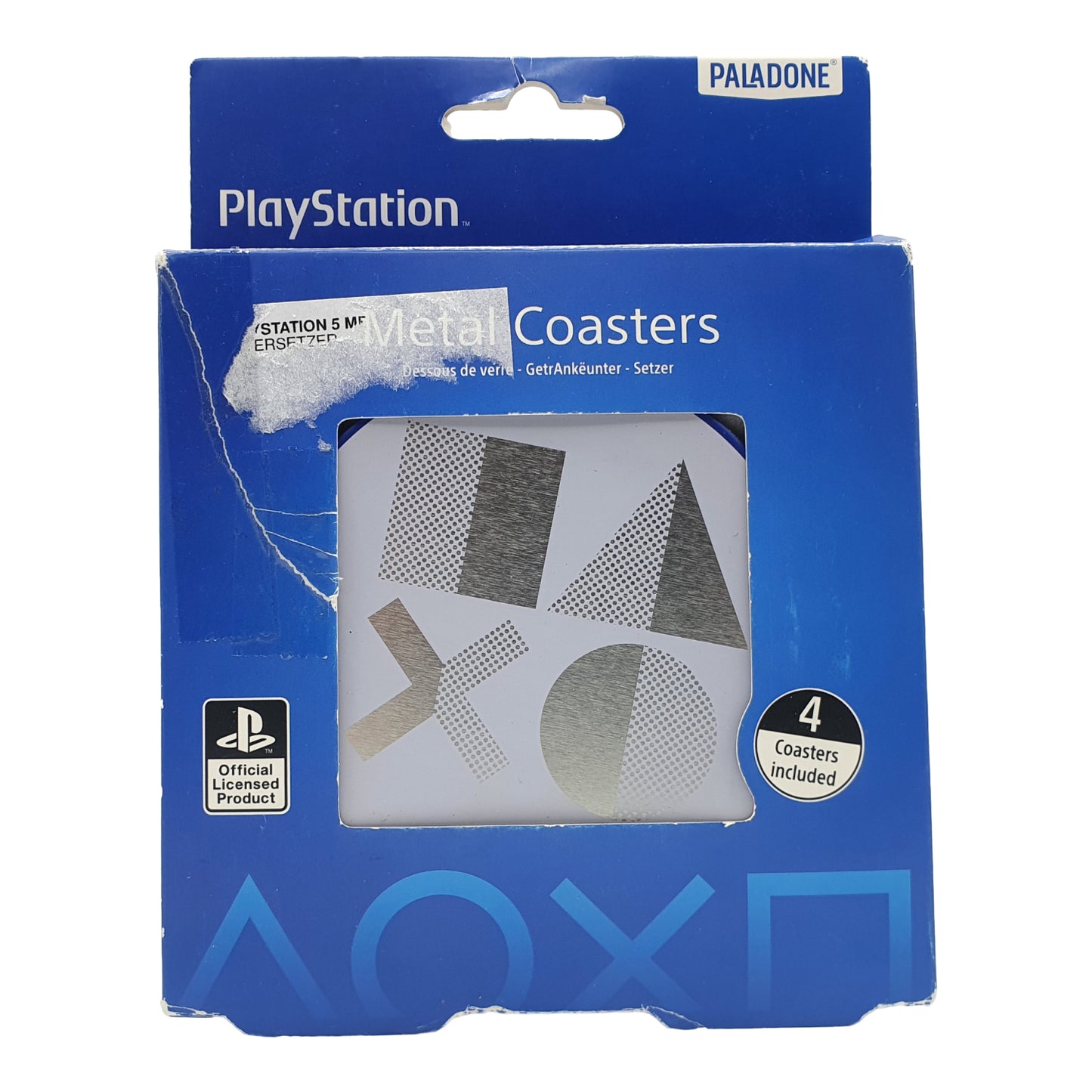 Paladone Playstation - Metal Untersetzer / Coasters - 9x9cm