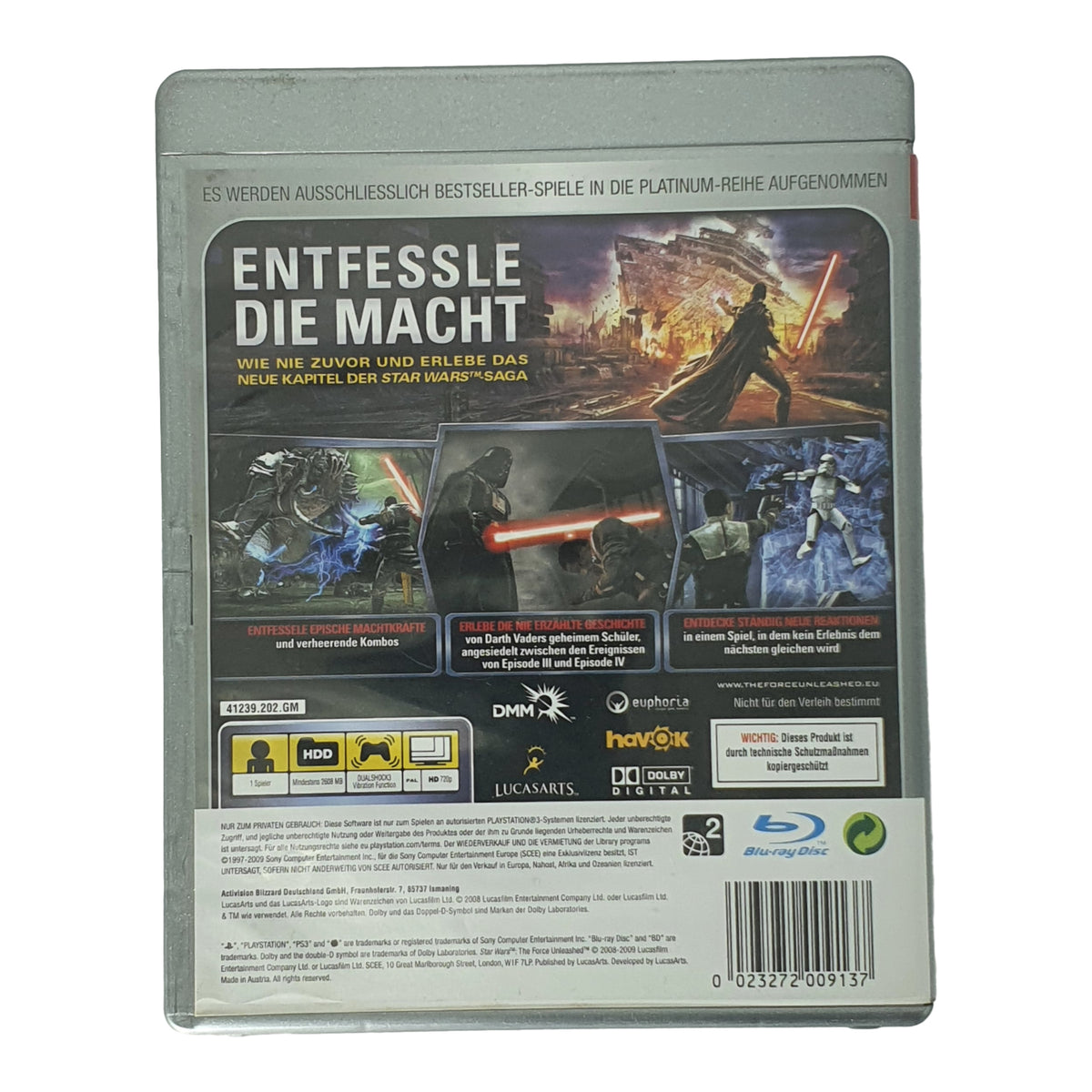 Star Wars The Force Unleashed – PlayStation 3 Spiel