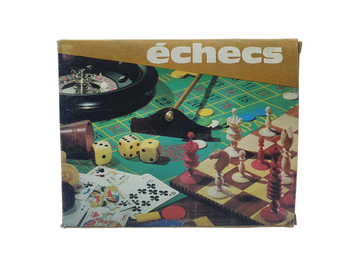 Schach Reisespiel echecs Französisch Vintage