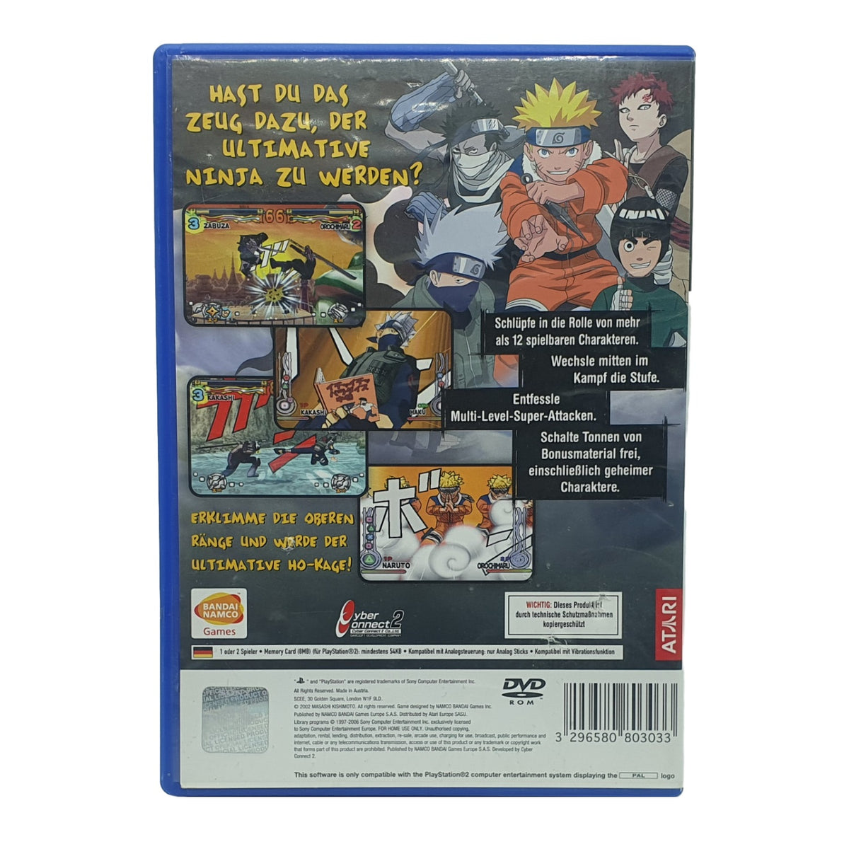 Naruto Ultimate Ninja – PlayStation 2 Spiel ohne Anleitung