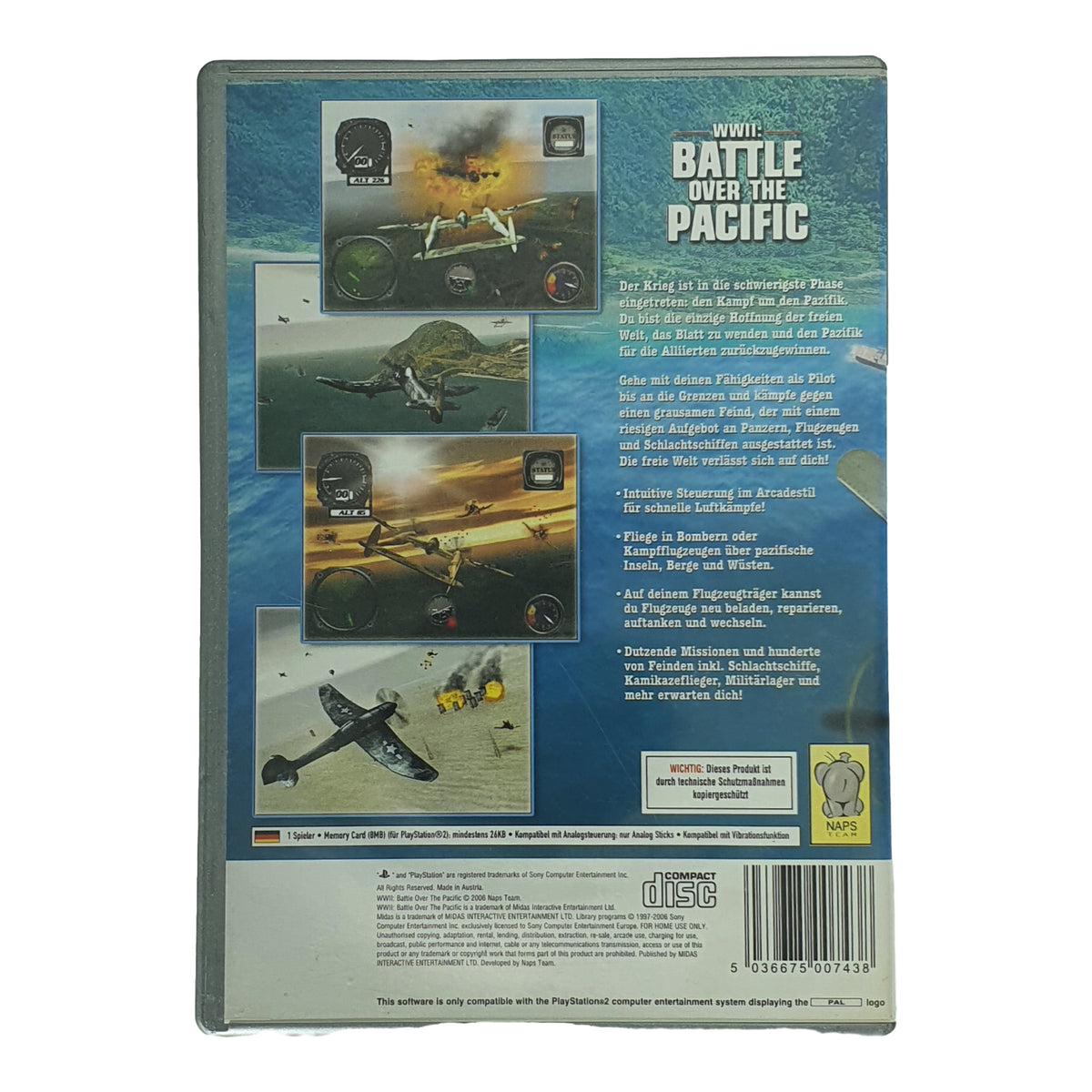 Battle over the pacific – PlayStation 2 Spiel