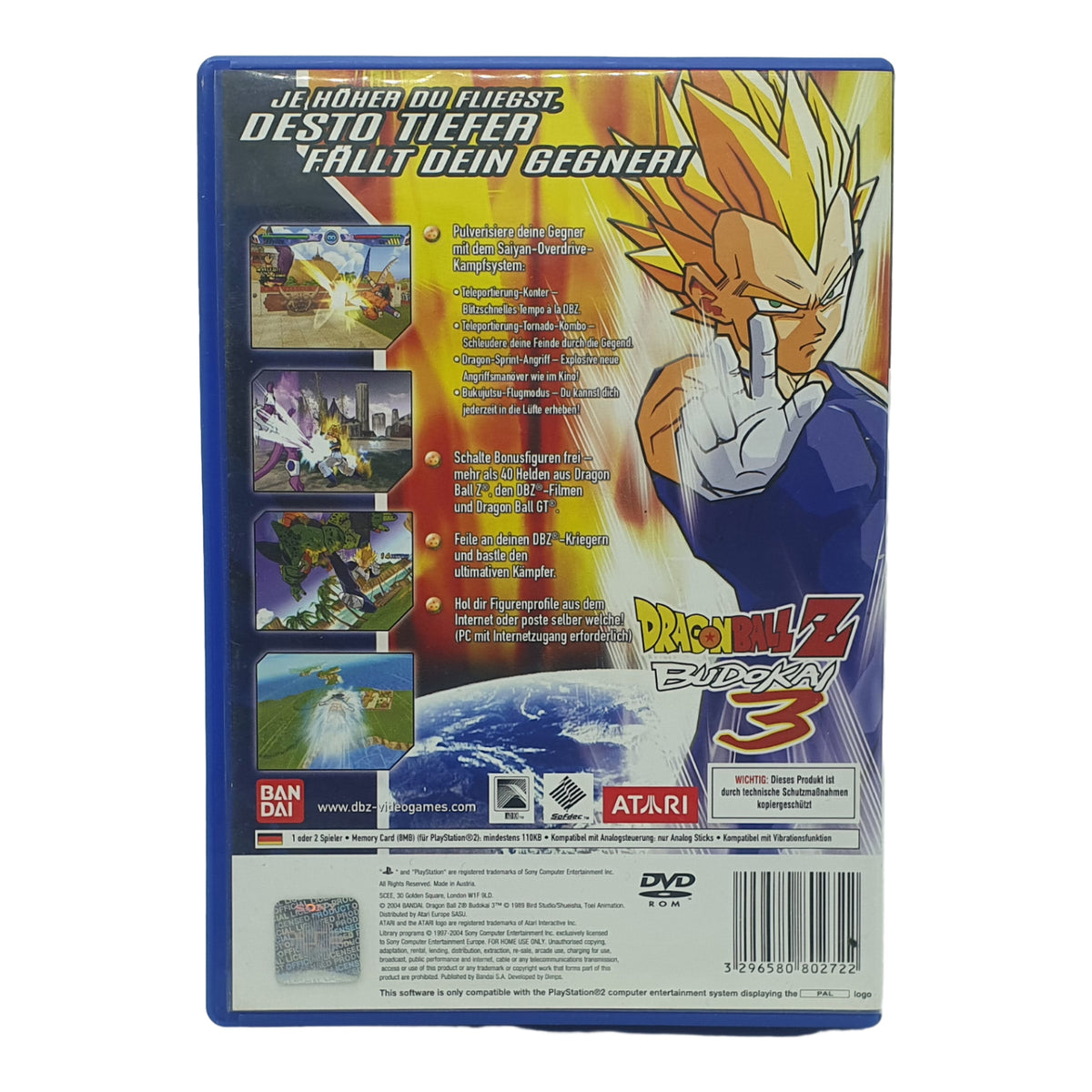 Dragonball Z Budokai 3 – PlayStation 2 Spiel ohne Anleitung