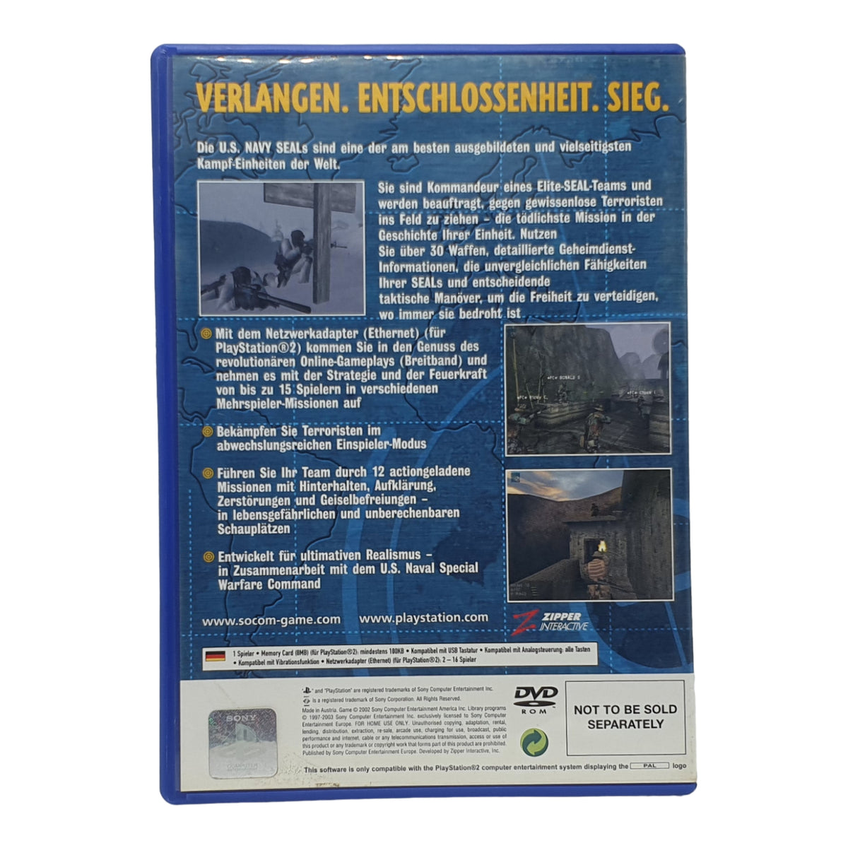 Socom U.S. Navy Seals – PlayStation 2 Spiel ohne Anleitung