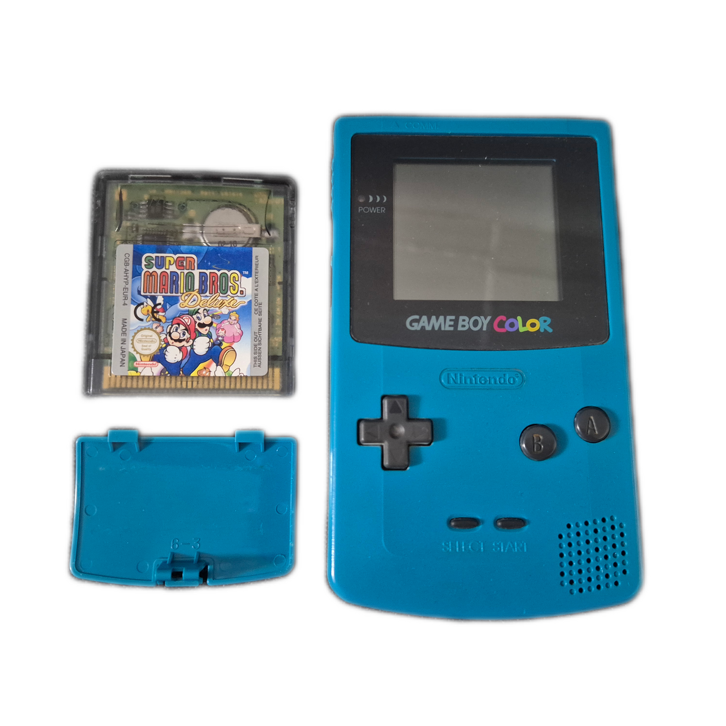 Gameboy Color Türkis mit Super Mario Bros Deluxe
