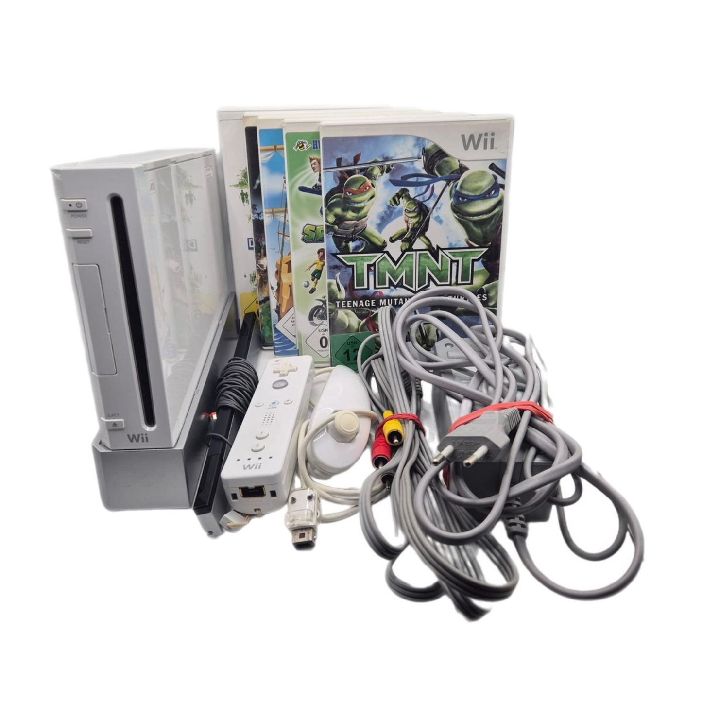 Nintendo Wii Konsole / 5 Spiele / Gamecube Funktion / getestet