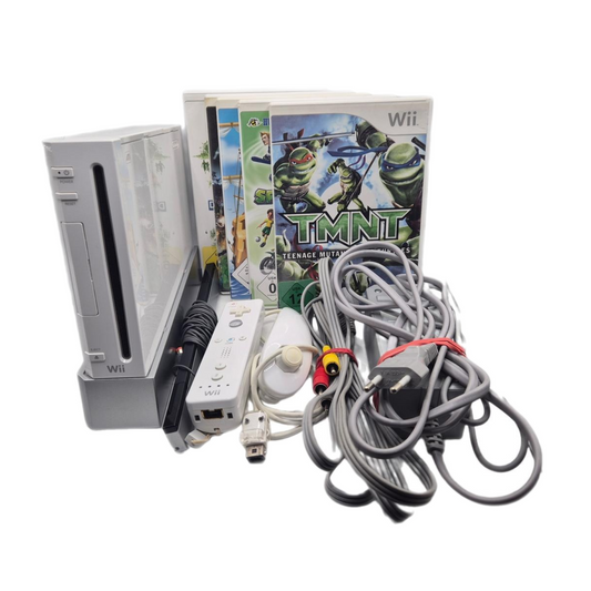 Nintendo Wii Konsole / 5 Spiele / Gamecube Funktion / getestet