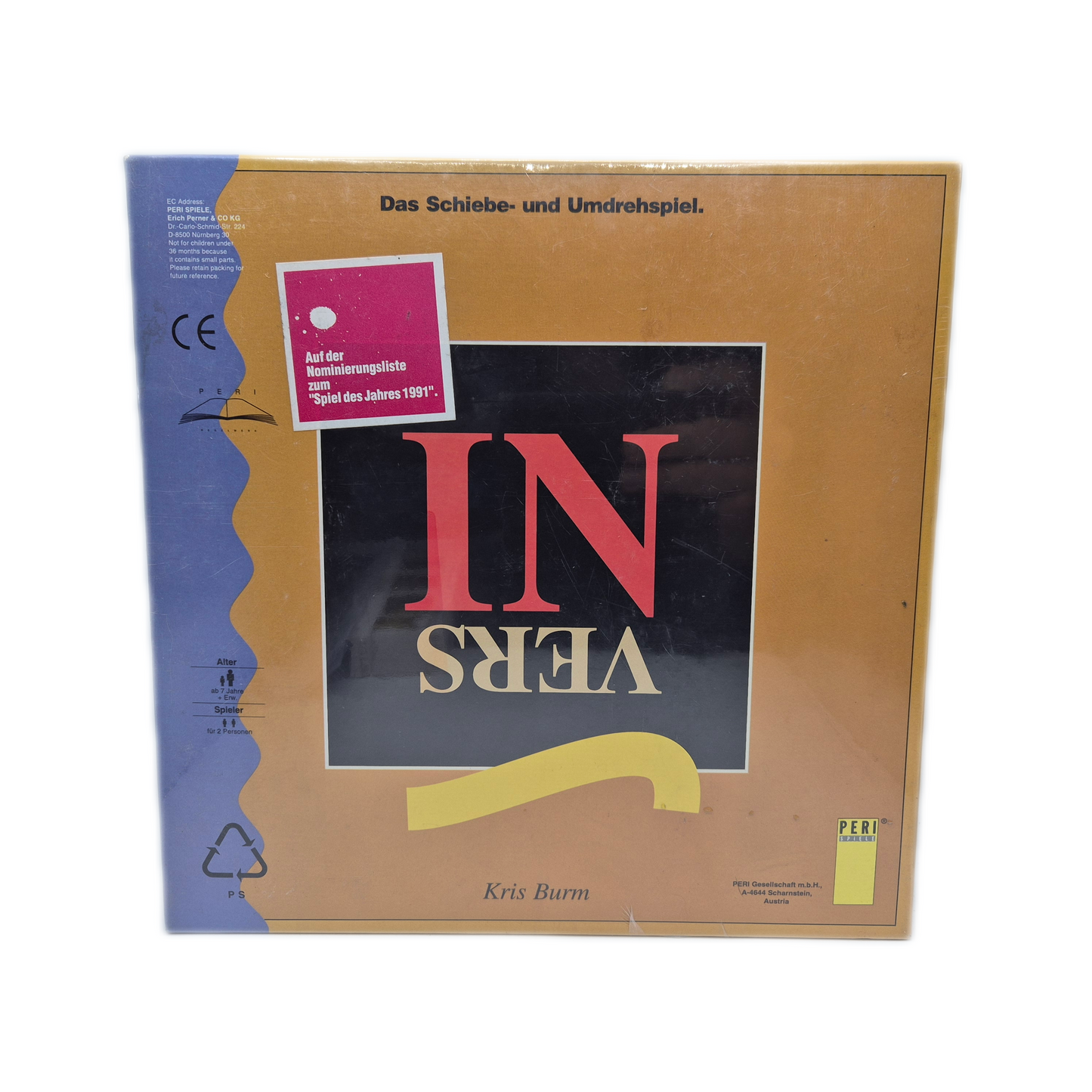 Invers Das Schiebe und Umdrehspiel von 1991 Peri Brettspiel Gesellschaftsspiel