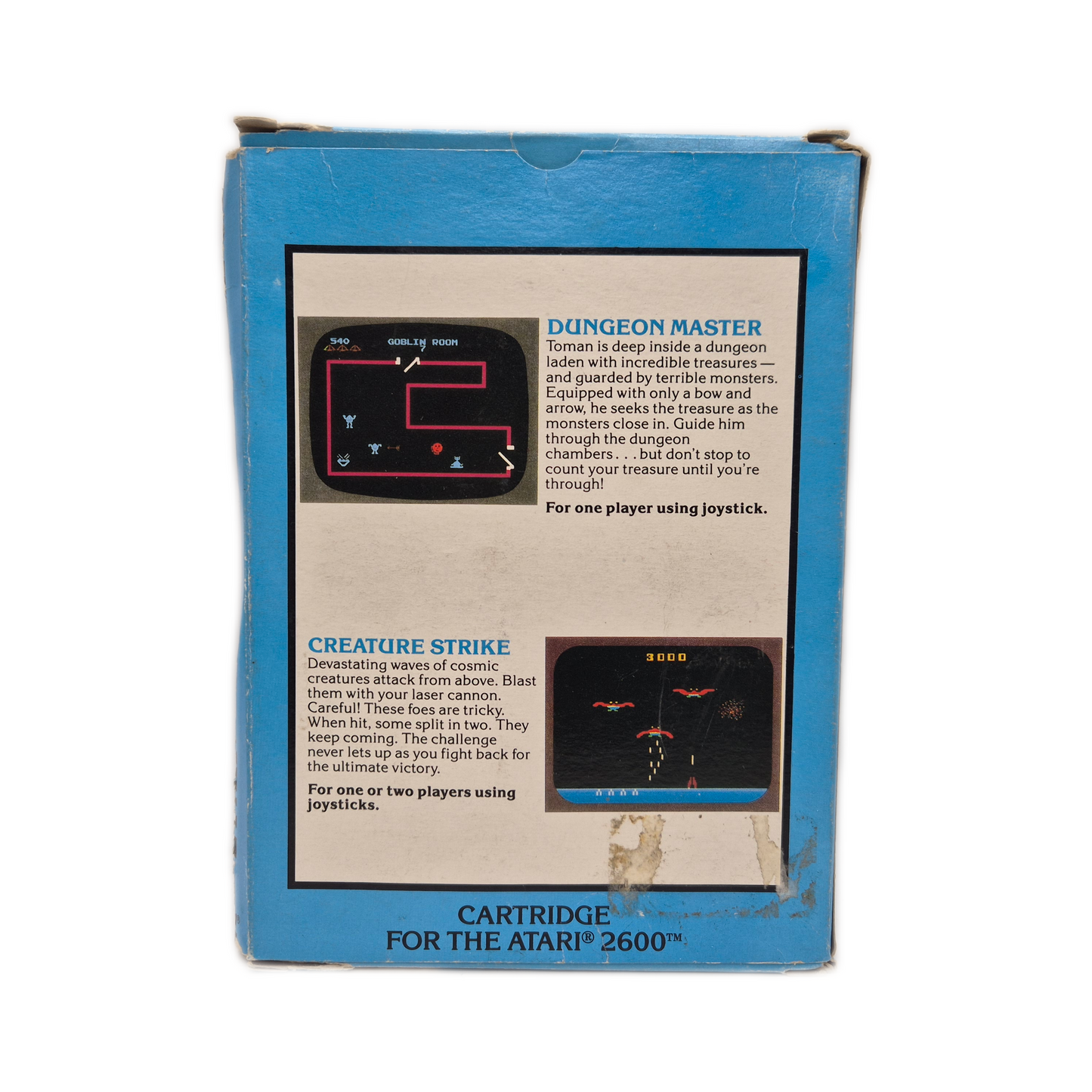 Dungeon Master & Creature Strike – 2 Pak – Atari 2600 + Anleitung und OVP
