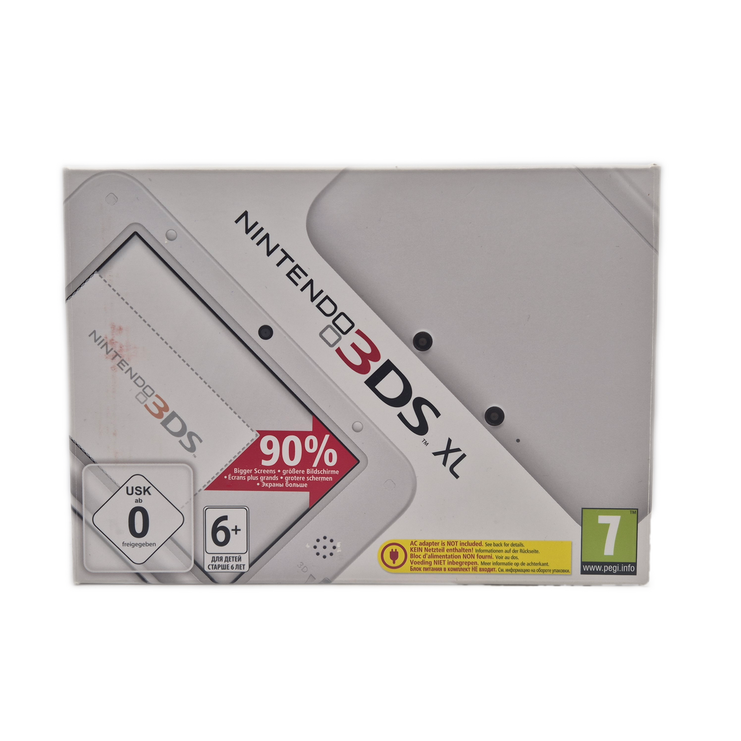 Nintendo 3DS XL weiß Konsole in OVP + Ladekabel + Spiele
