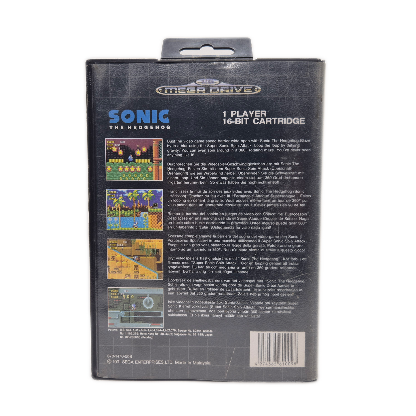 Sonic The Hedgehog – Sega Mega Drive Spiel