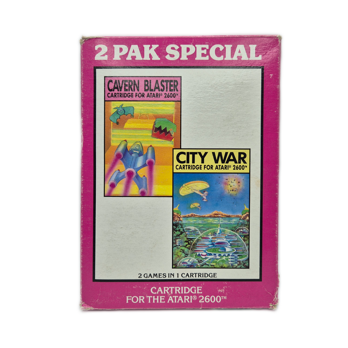 Cavern Blaster & City War – 2 Pak – Atari 2600 + OVP