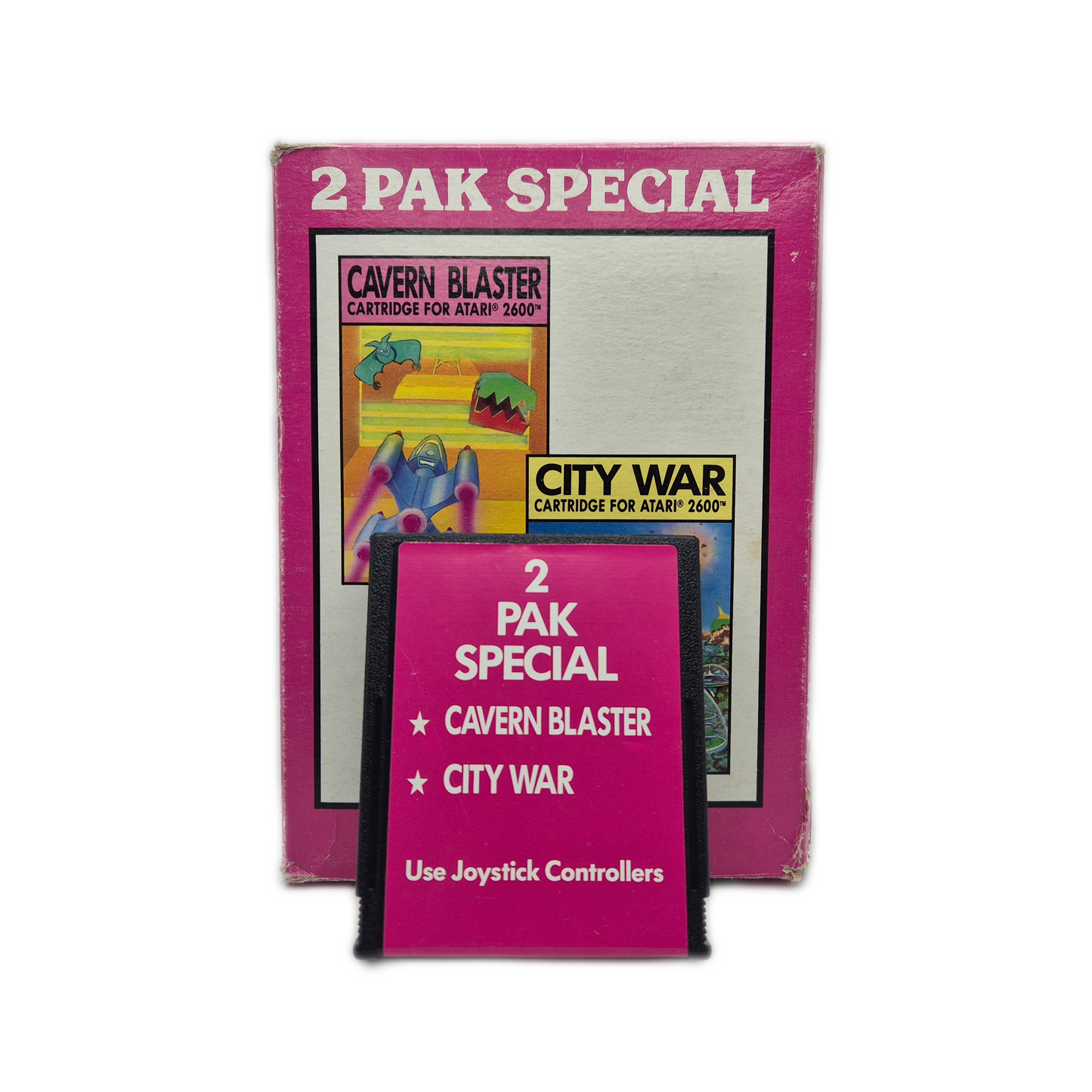 Cavern Blaster & City War – 2 Pak – Atari 2600 + OVP