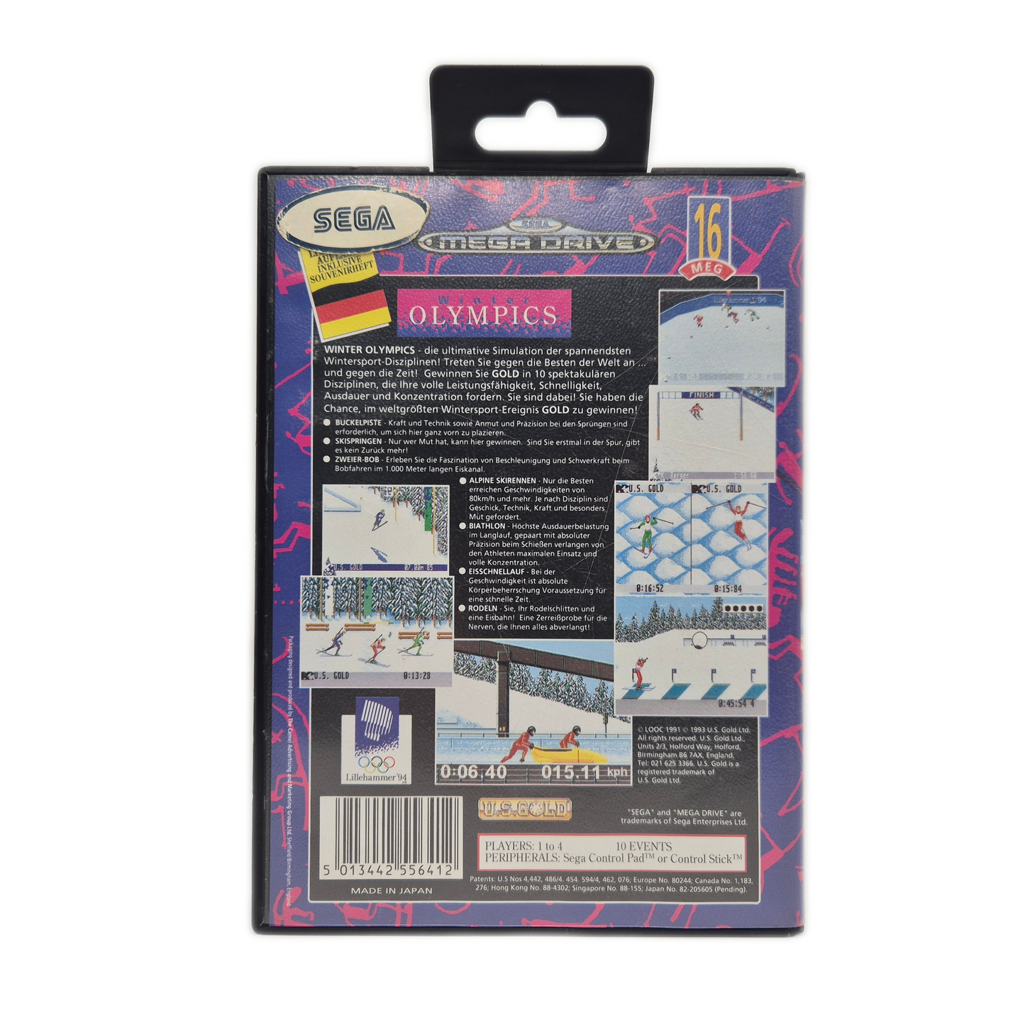 Winter Olympics – Sega Mega Drive Spiel
